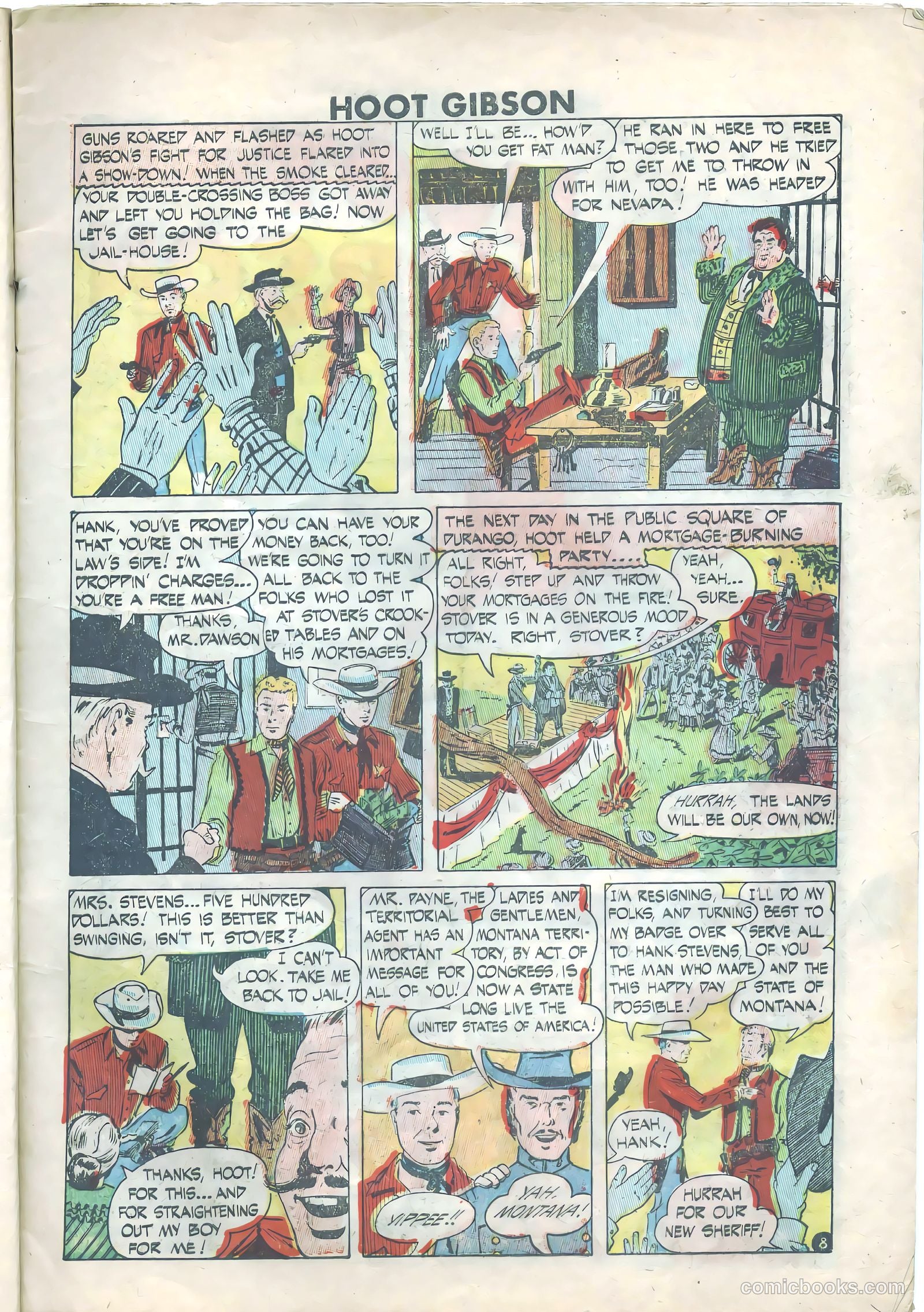 Hoot Gibson #6 (1950) — page 9 of 36