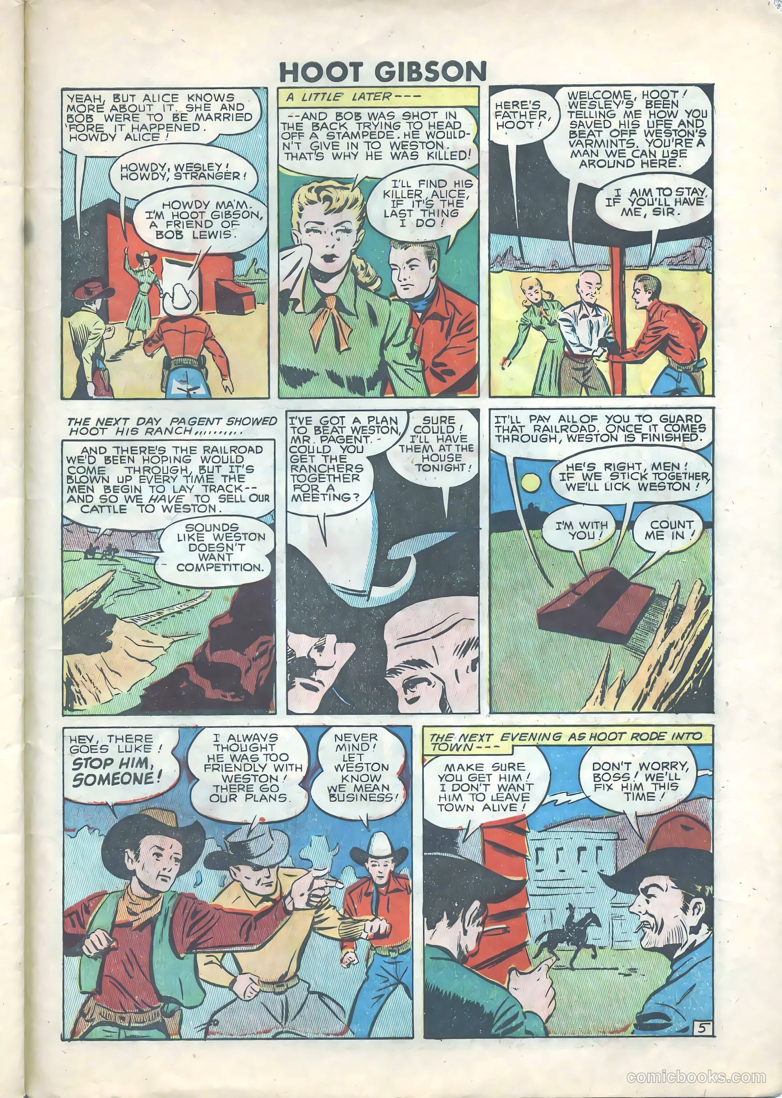 Hoot Gibson #6 (1950) — page 29 of 36