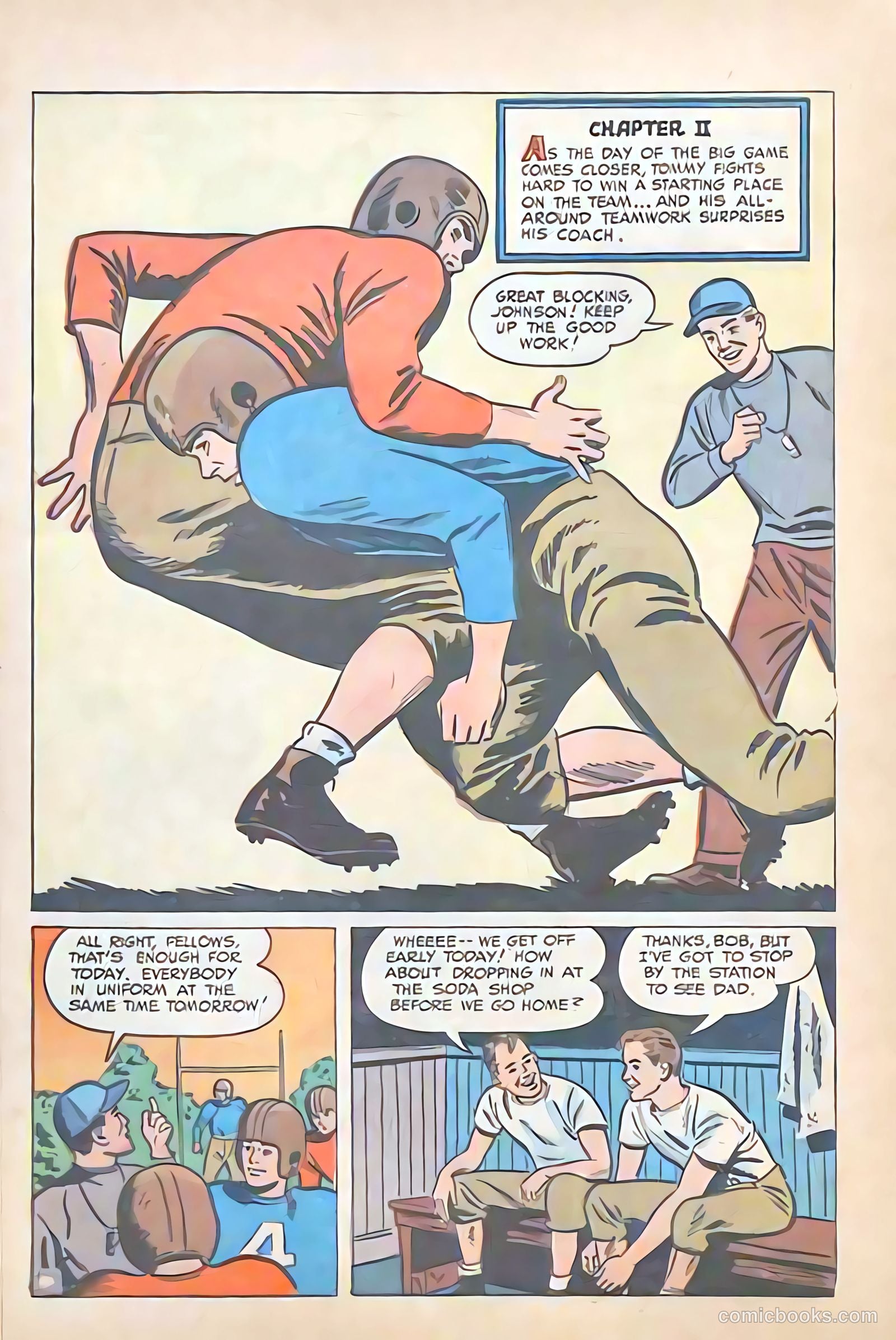 Johnson Makes the Team #nn (1948) — page 12 of 31