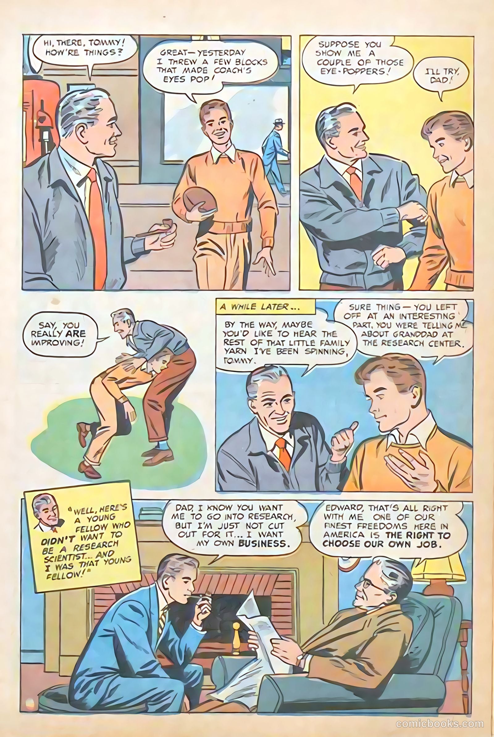 Johnson Makes the Team #nn (1948) — page 21 of 31