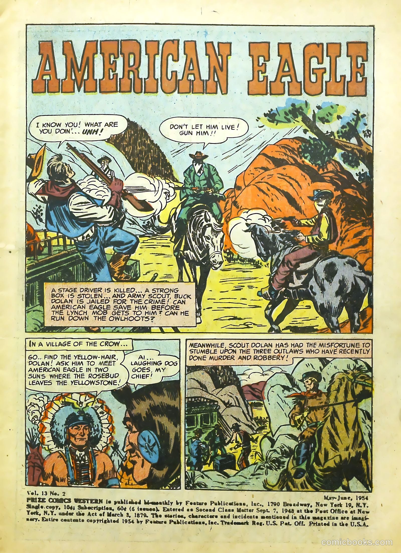 Prize Comics Western #105 (1950) — page 3 of 36