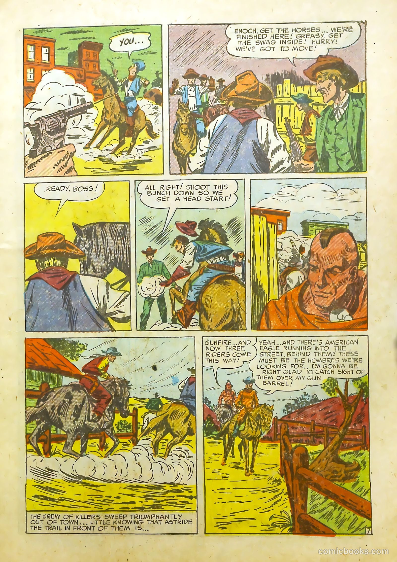 Prize Comics Western #105 (1950) — page 9 of 36