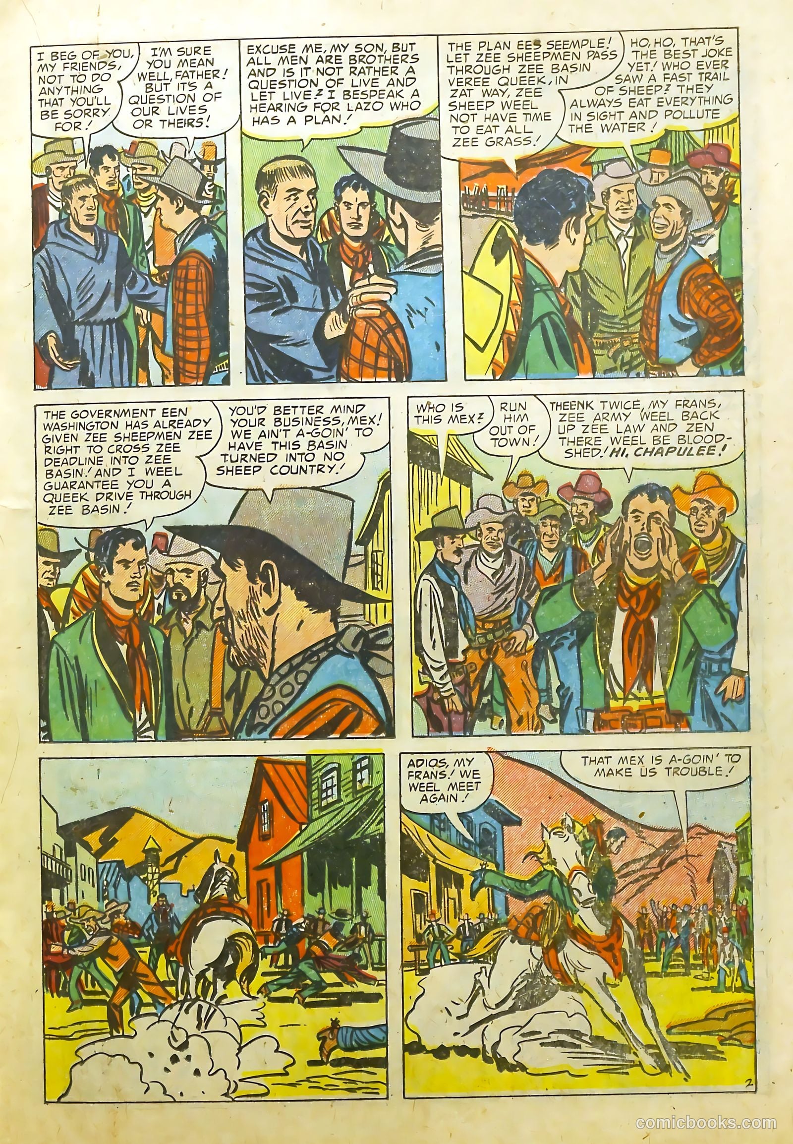 Prize Comics Western #105 (1950) — page 17 of 36