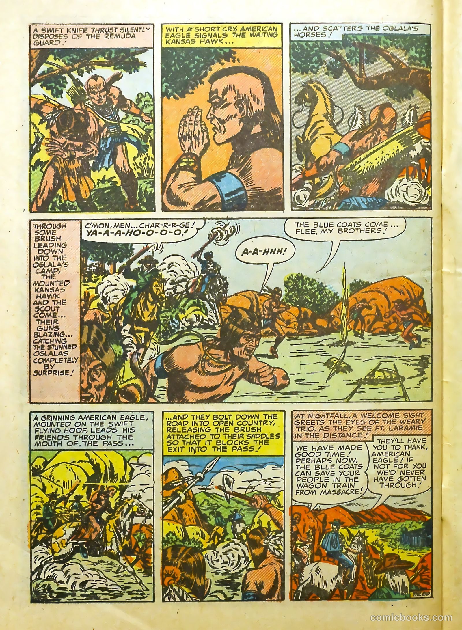 Prize Comics Western #105 (1950) — page 32 of 36