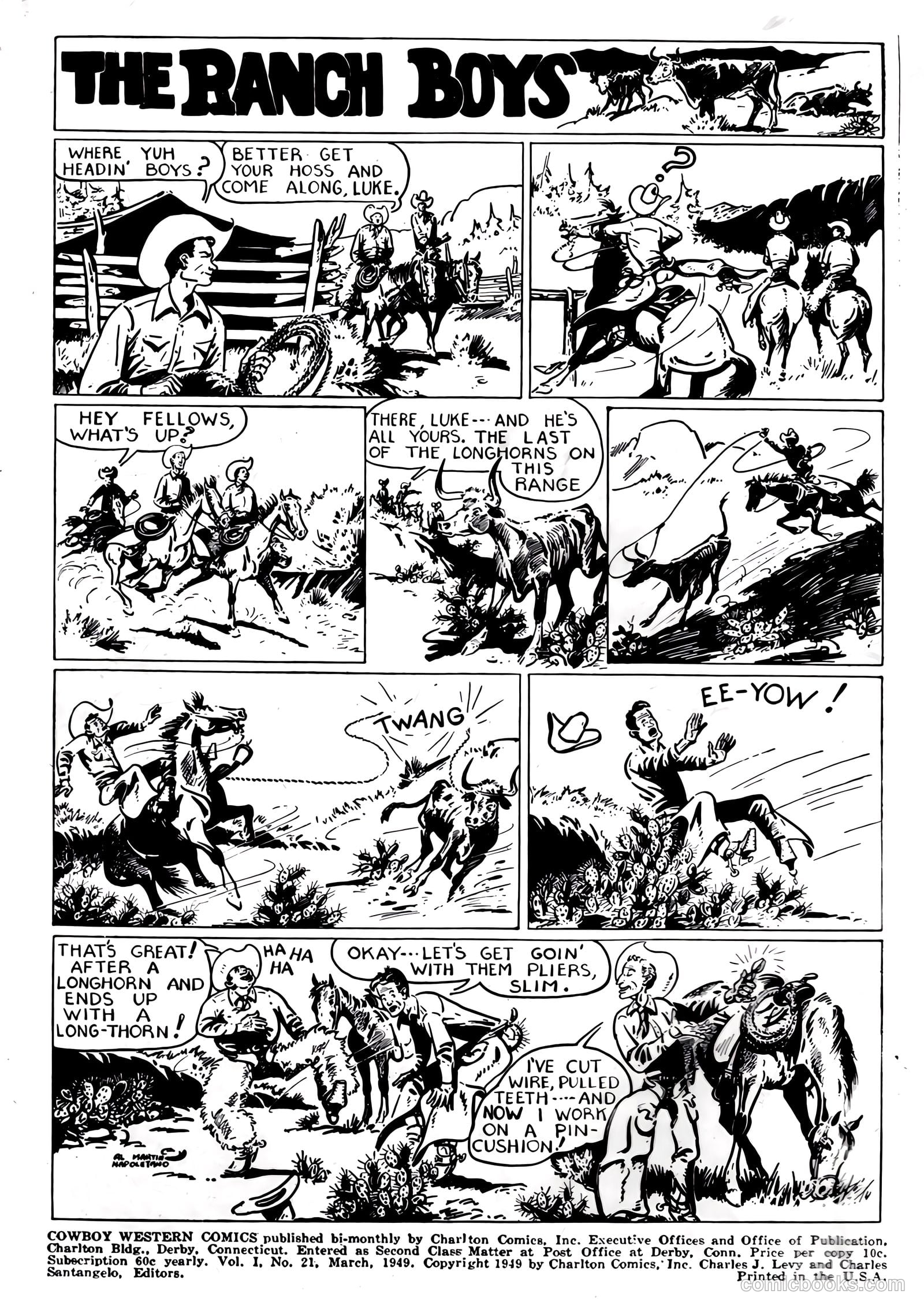Cowboy Western #21 (1954) — page 2 of 36