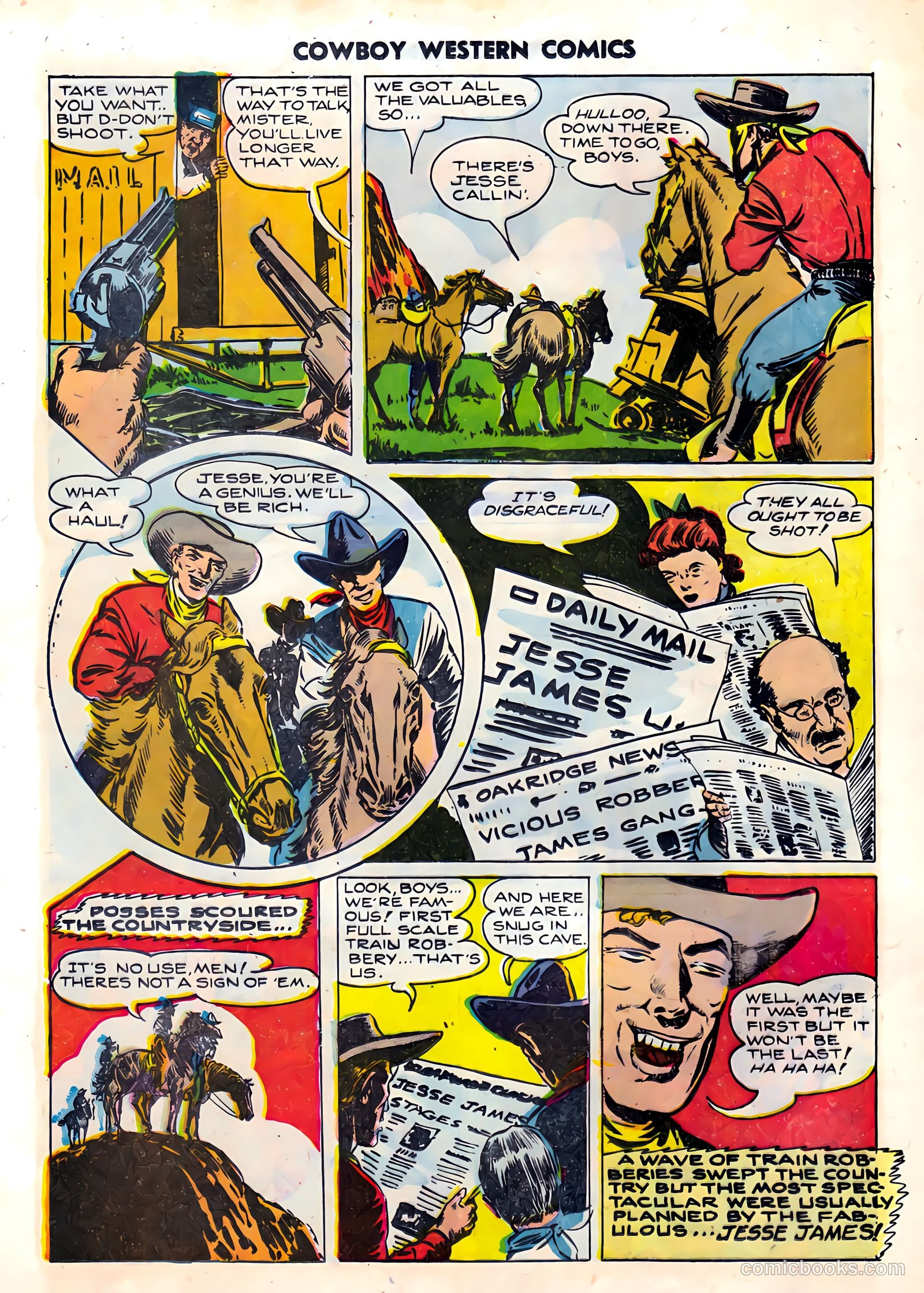 Cowboy Western #21 (1954) — page 6 of 36