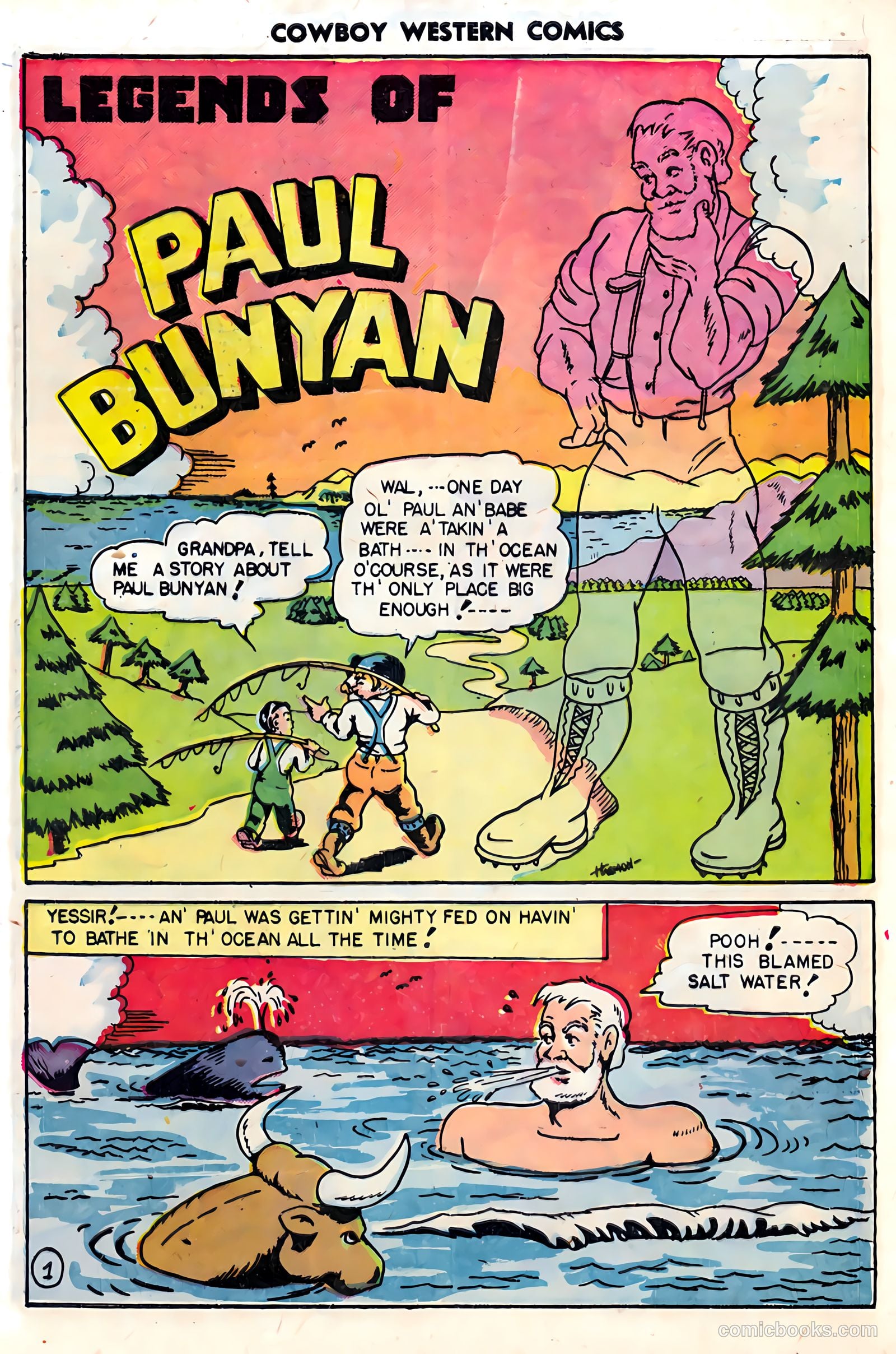 Cowboy Western #21 (1954) — page 22 of 36