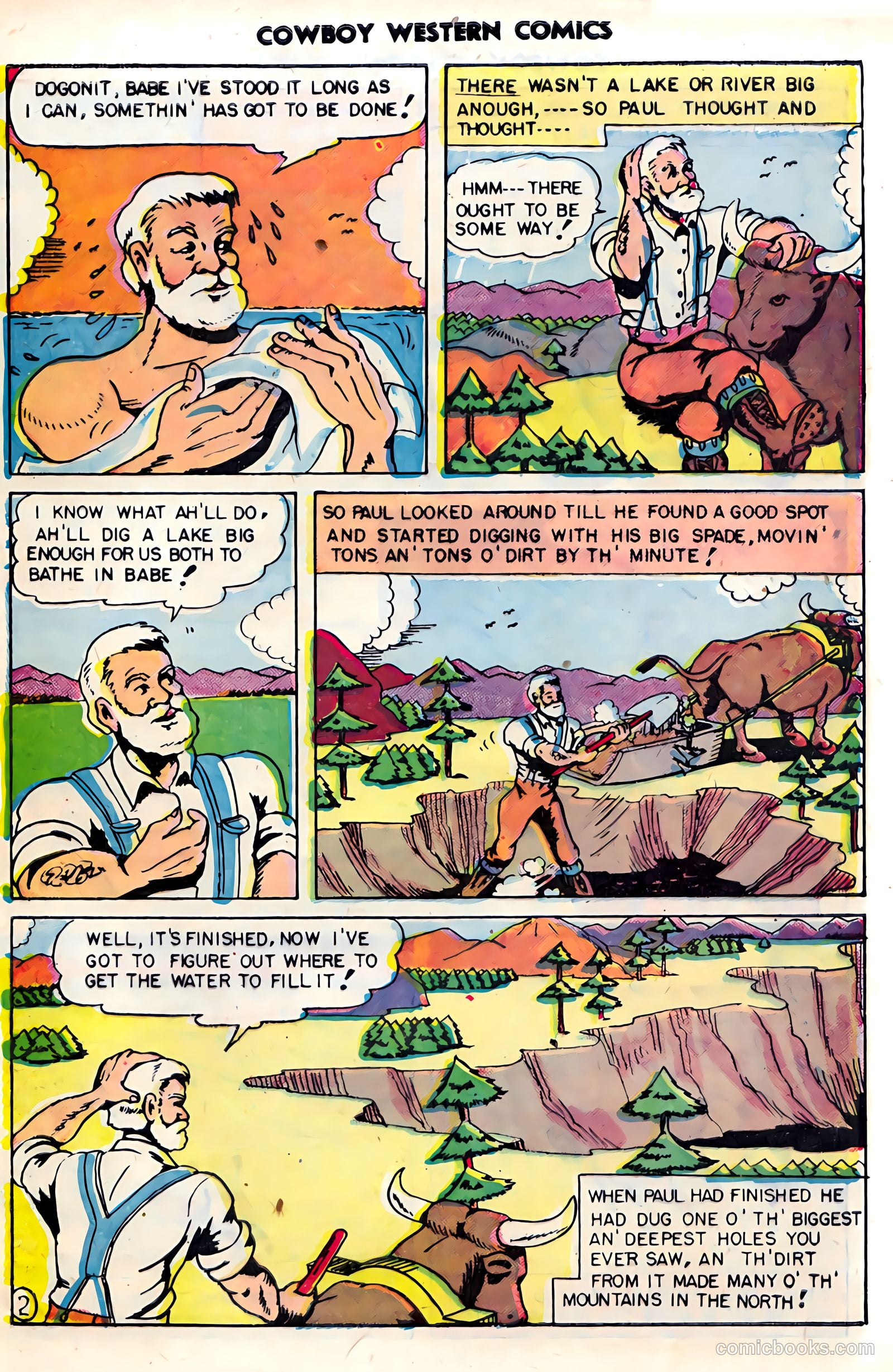 Cowboy Western #21 (1954) — page 23 of 36