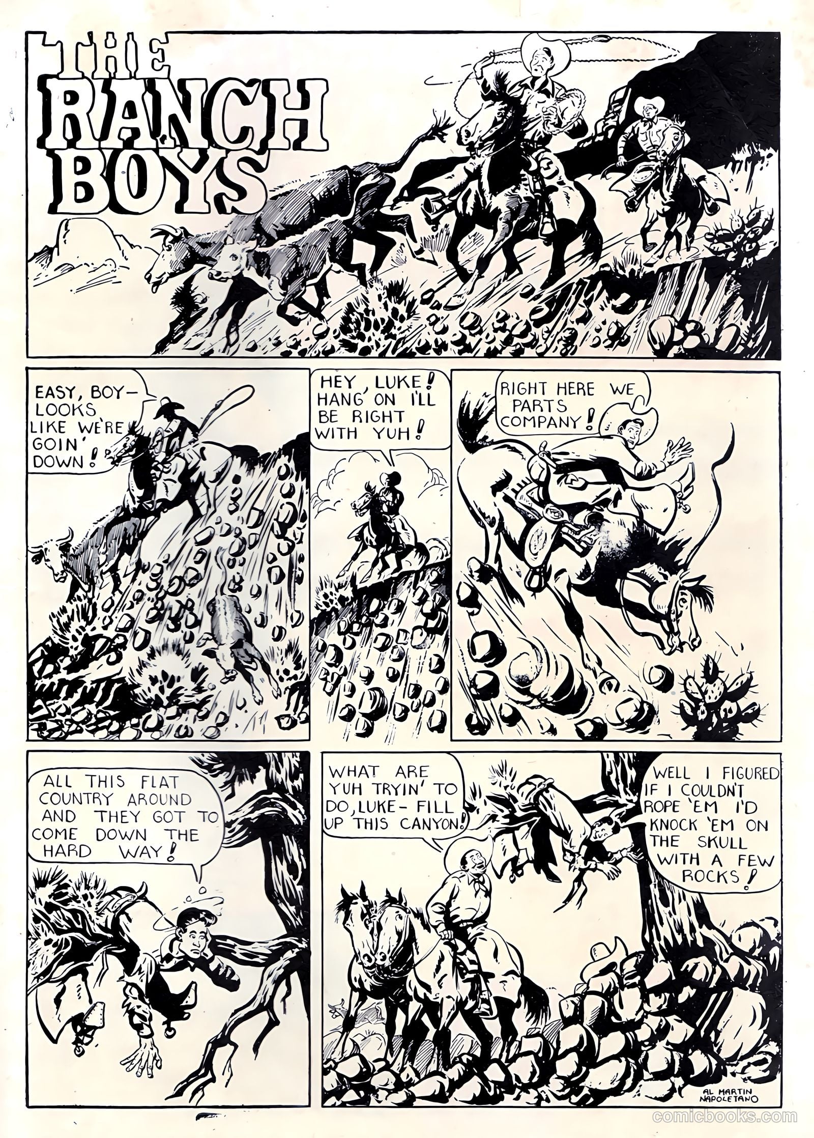 Cowboy Western #21 (1954) — page 35 of 36