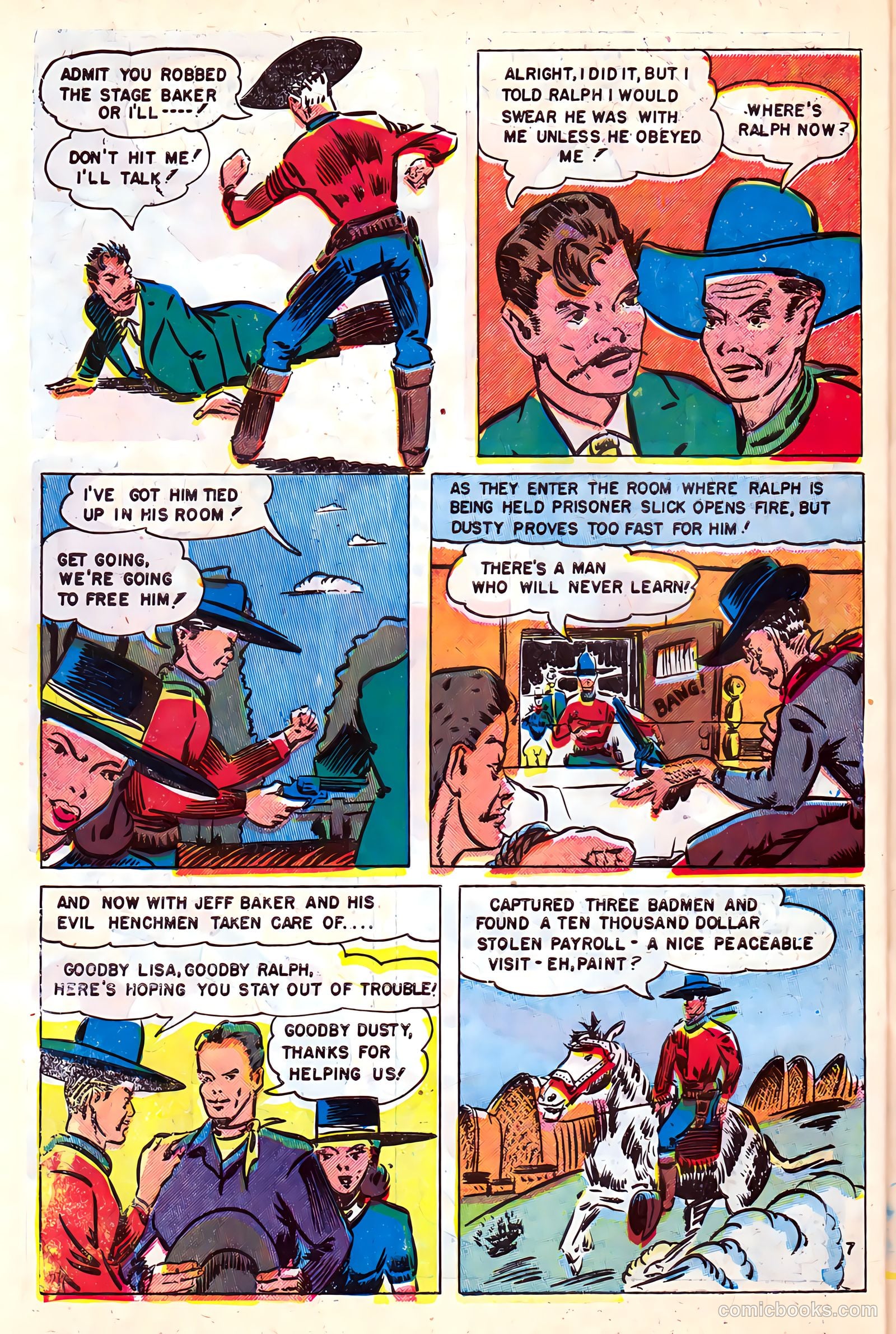 Cowboy Western #18 (1954) — page 30 of 36
