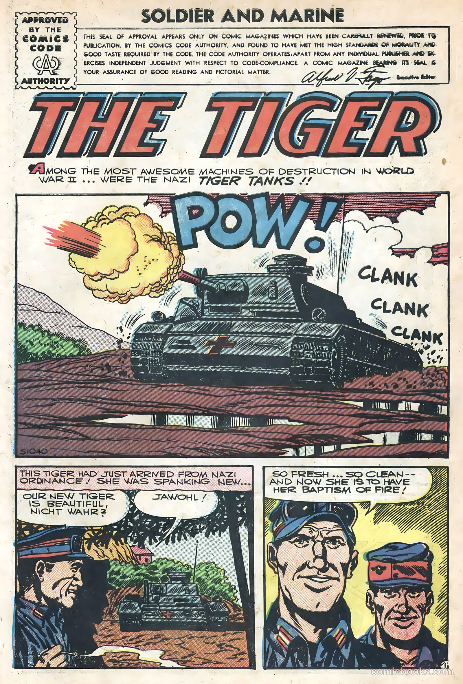 Soldier and Marine Comics #16 (1954) — page 3 of 36