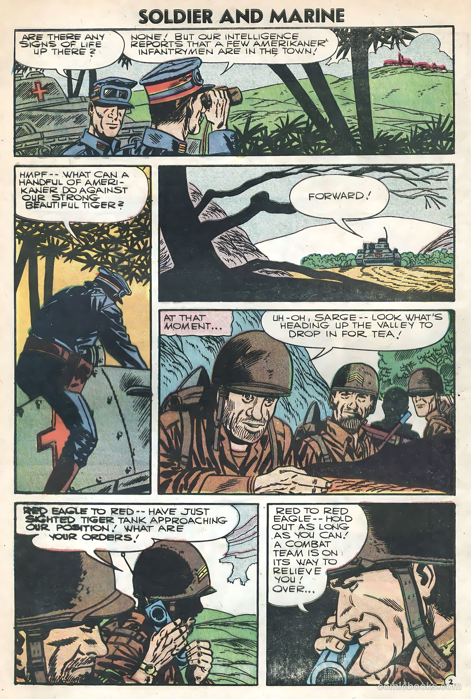 Soldier and Marine Comics #16 (1954) — page 4 of 36