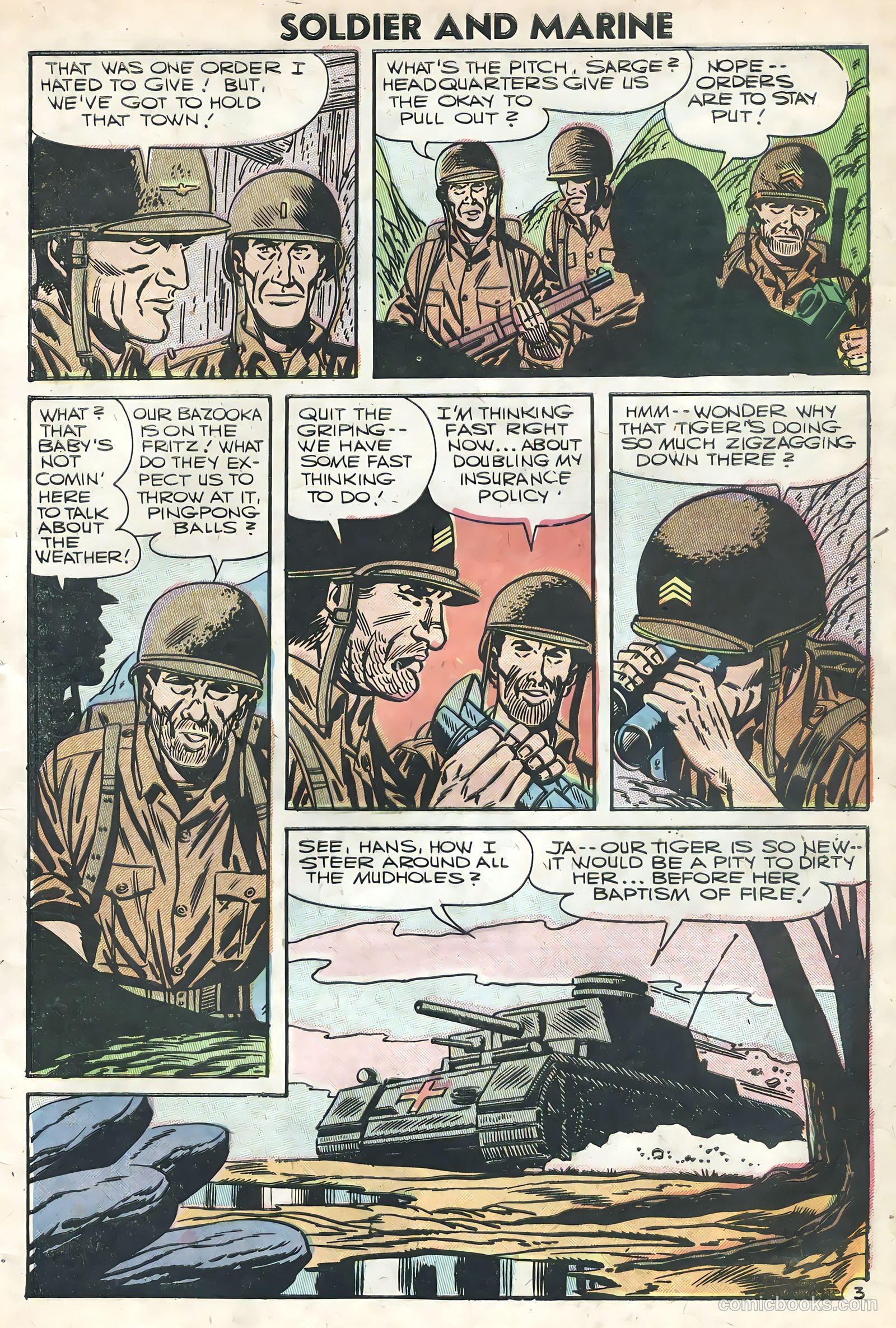 Soldier and Marine Comics #16 (1954) — page 5 of 36
