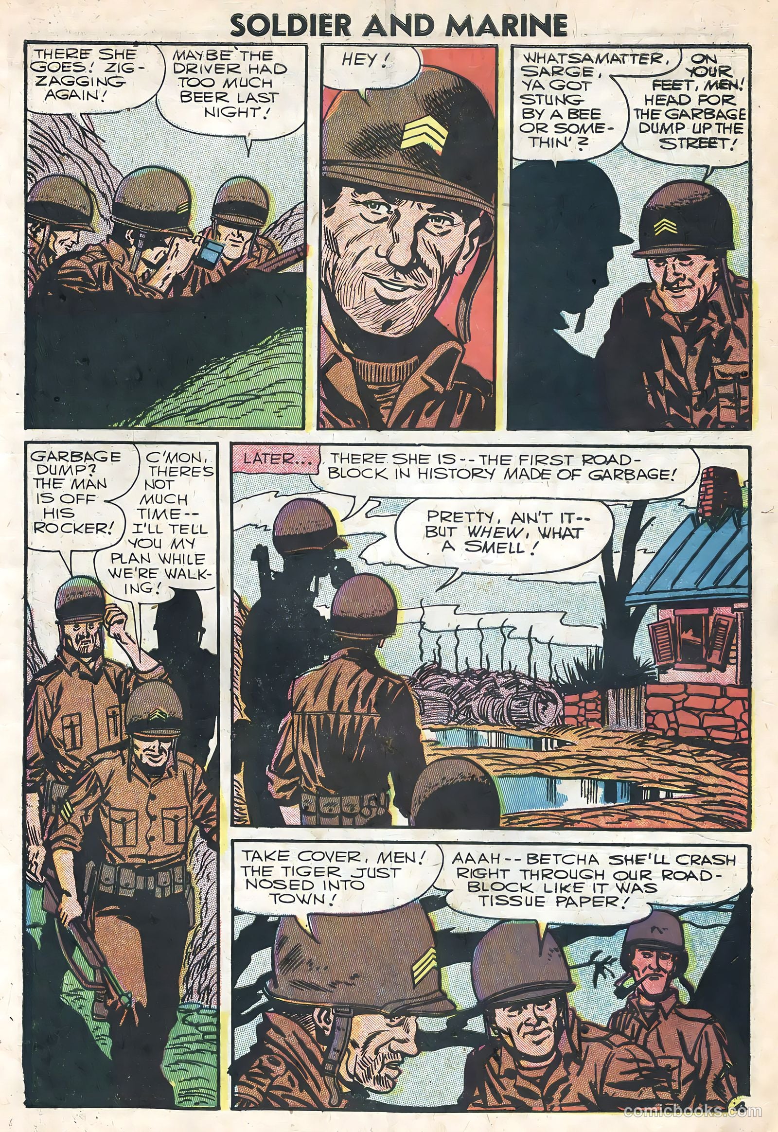 Soldier and Marine Comics #16 (1954) — page 7 of 36