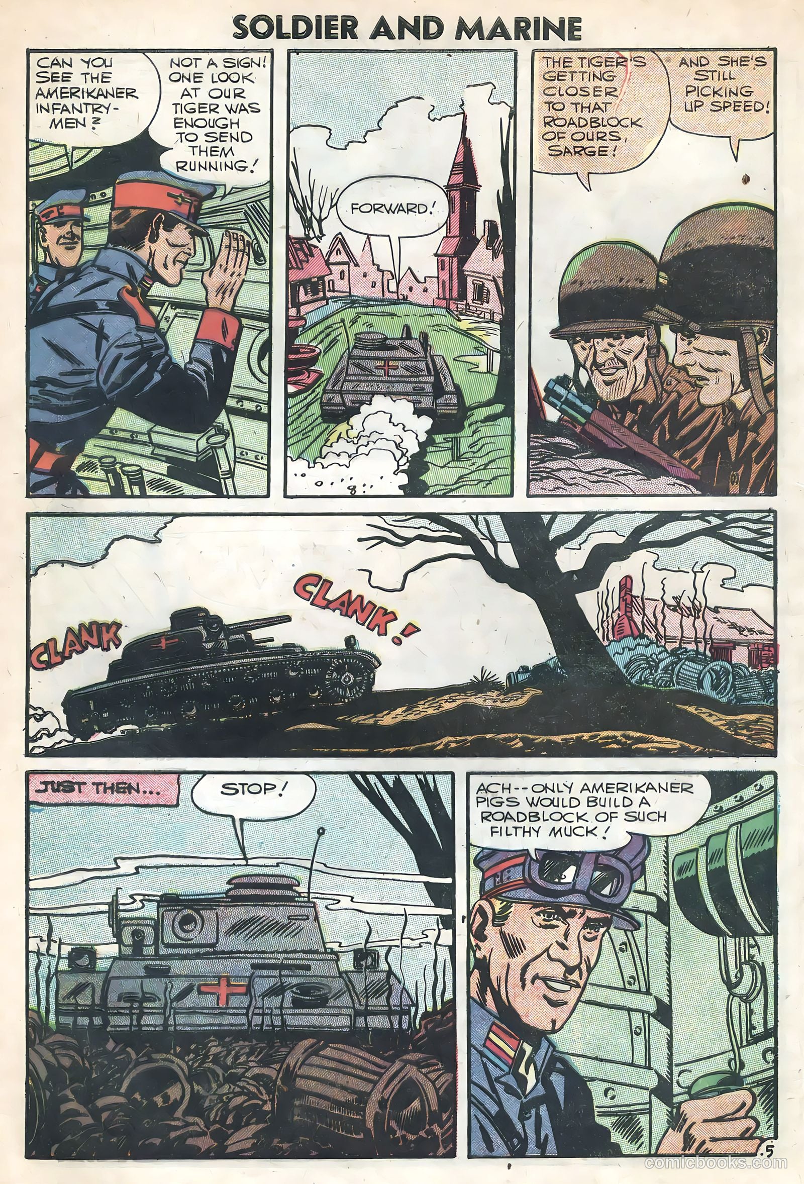 Soldier and Marine Comics #16 (1954) — page 8 of 36