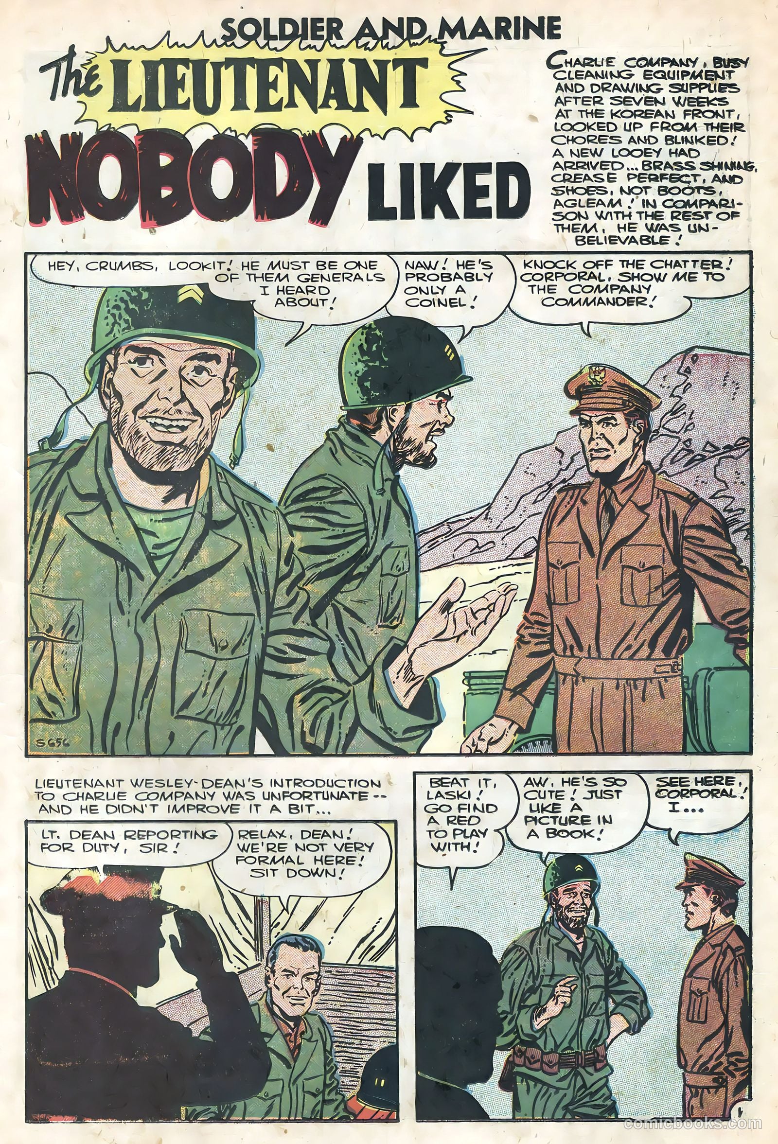 Soldier and Marine Comics #16 (1954) — page 11 of 36