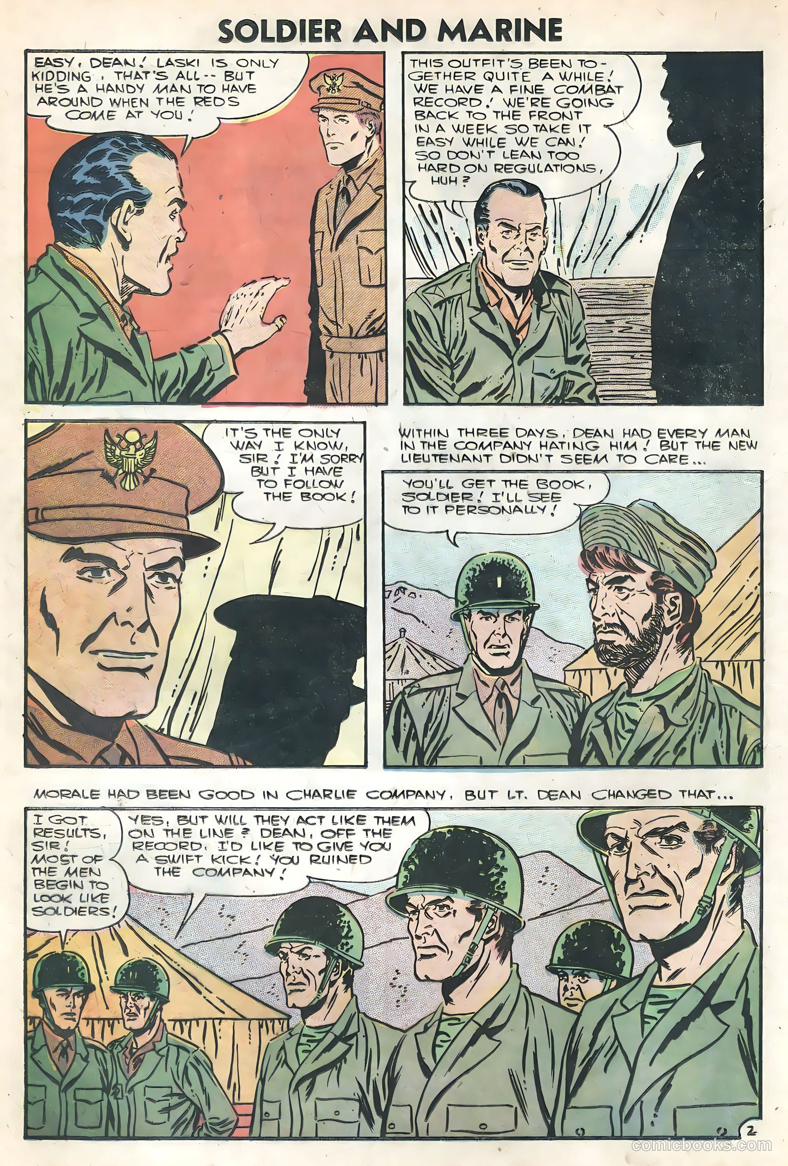 Soldier and Marine Comics #16 (1954) — page 12 of 36