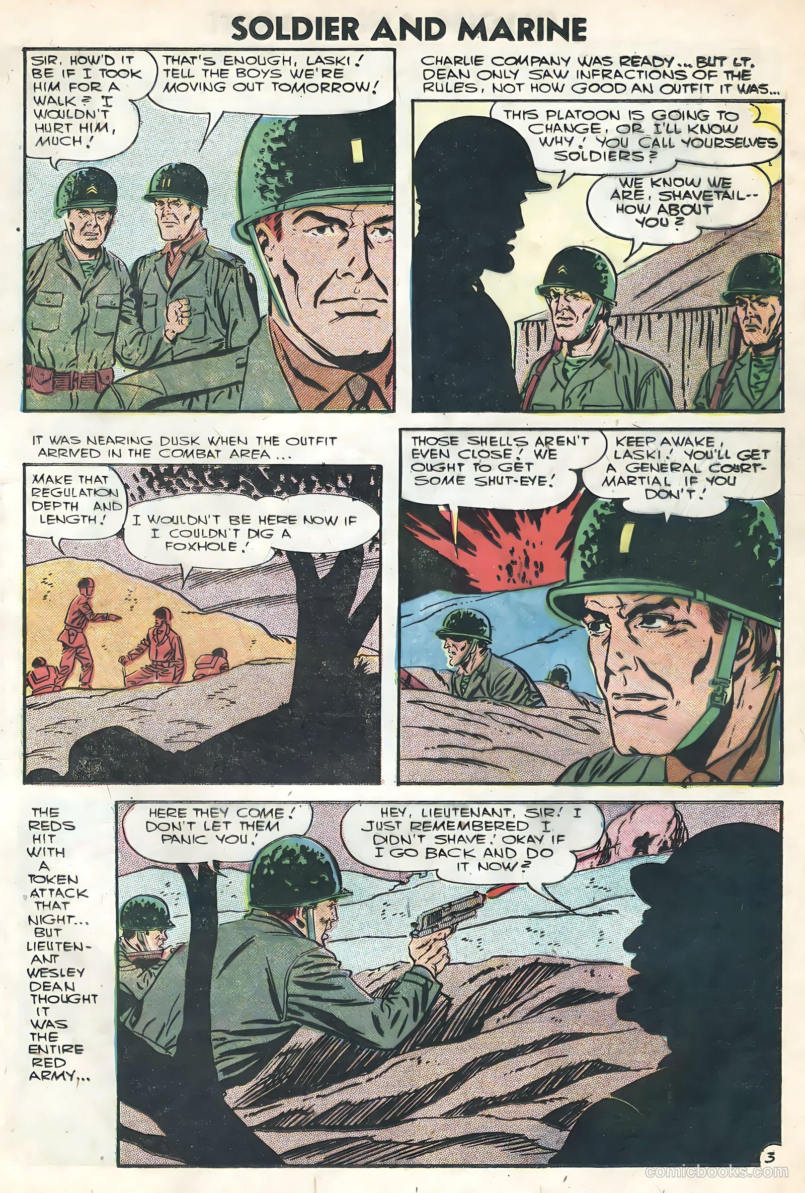 Soldier and Marine Comics #16 (1954) — page 13 of 36