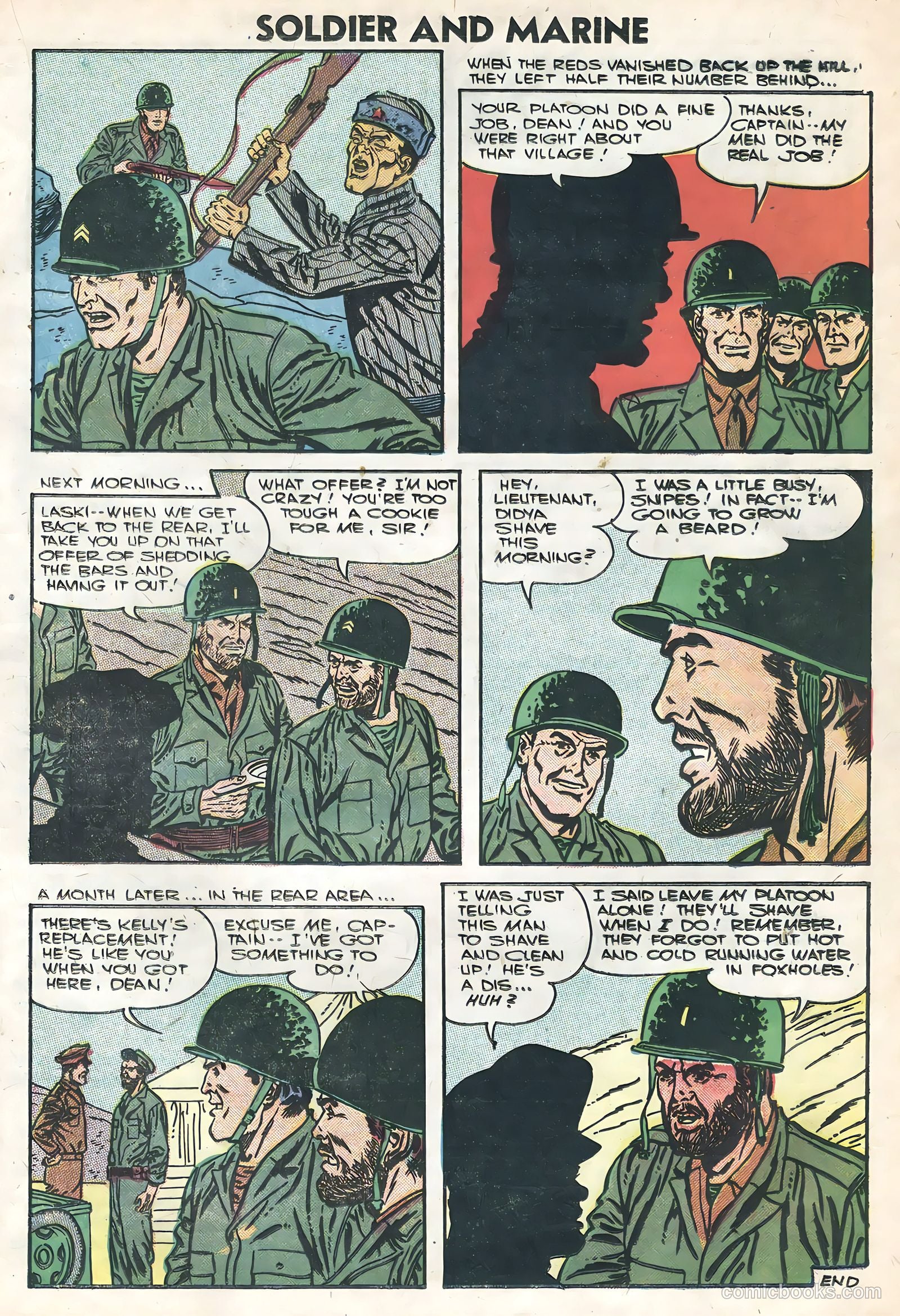 Soldier and Marine Comics #16 (1954) — page 17 of 36
