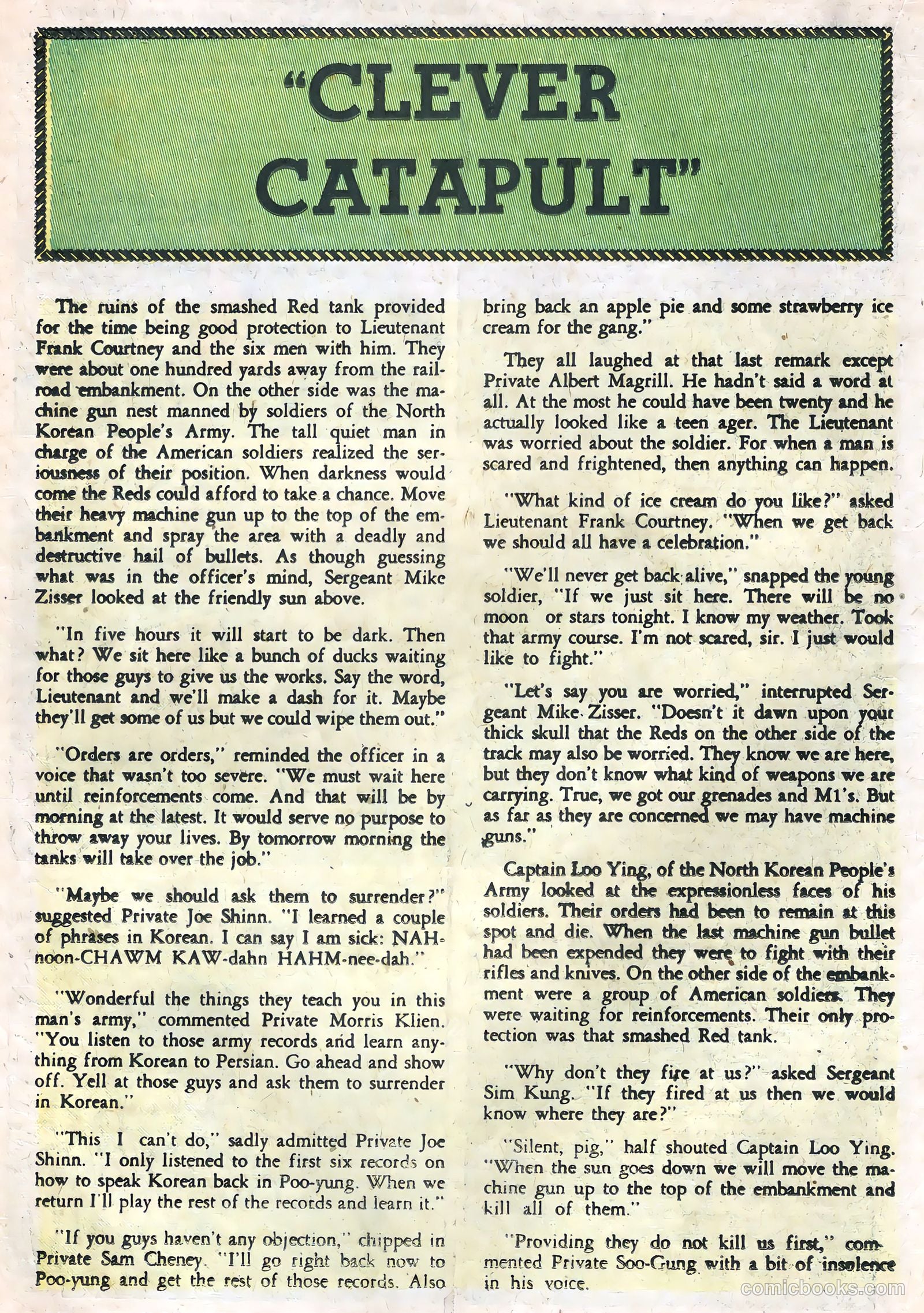 Soldier and Marine Comics #16 (1954) — page 18 of 36