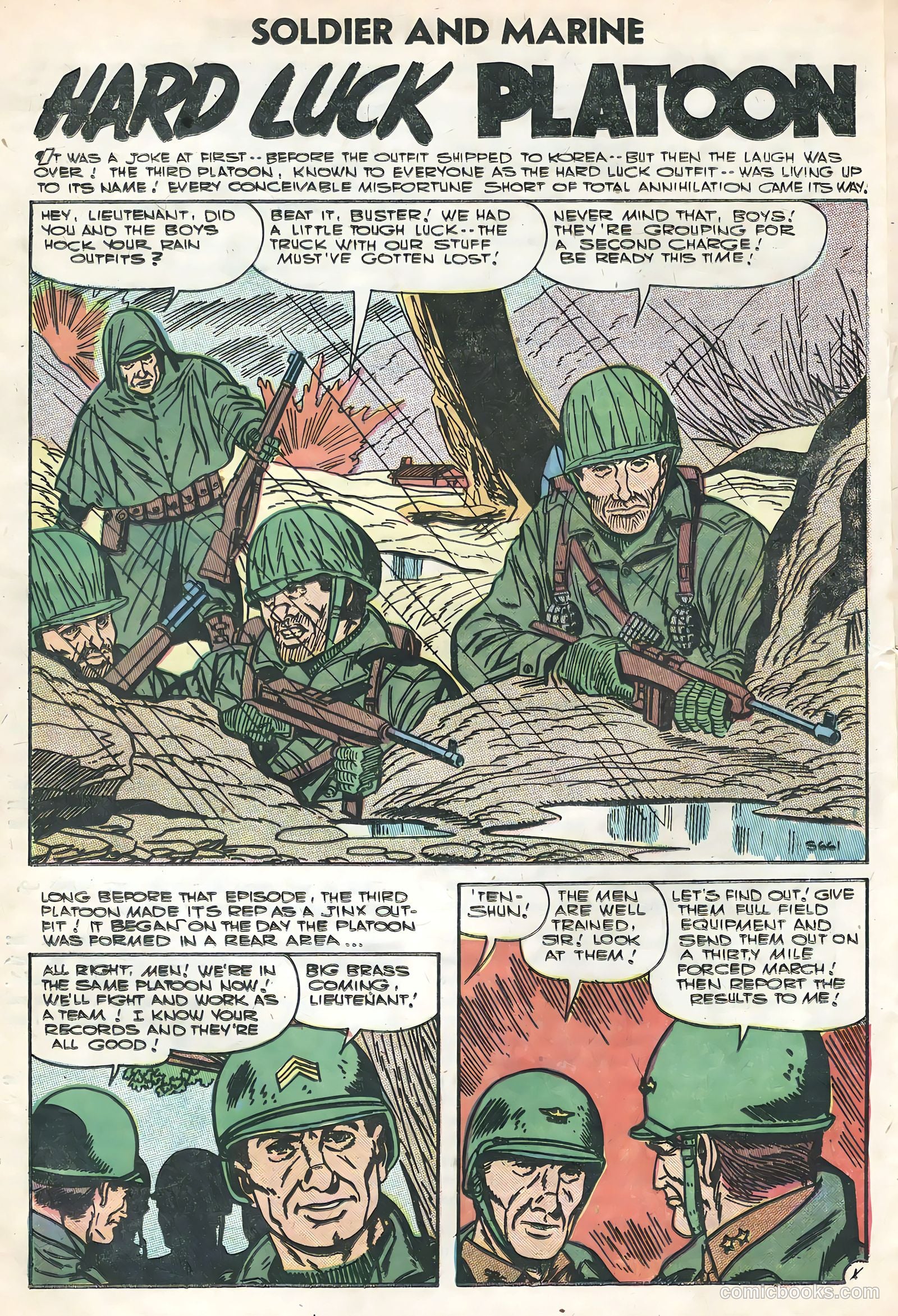 Soldier and Marine Comics #16 (1954) — page 20 of 36