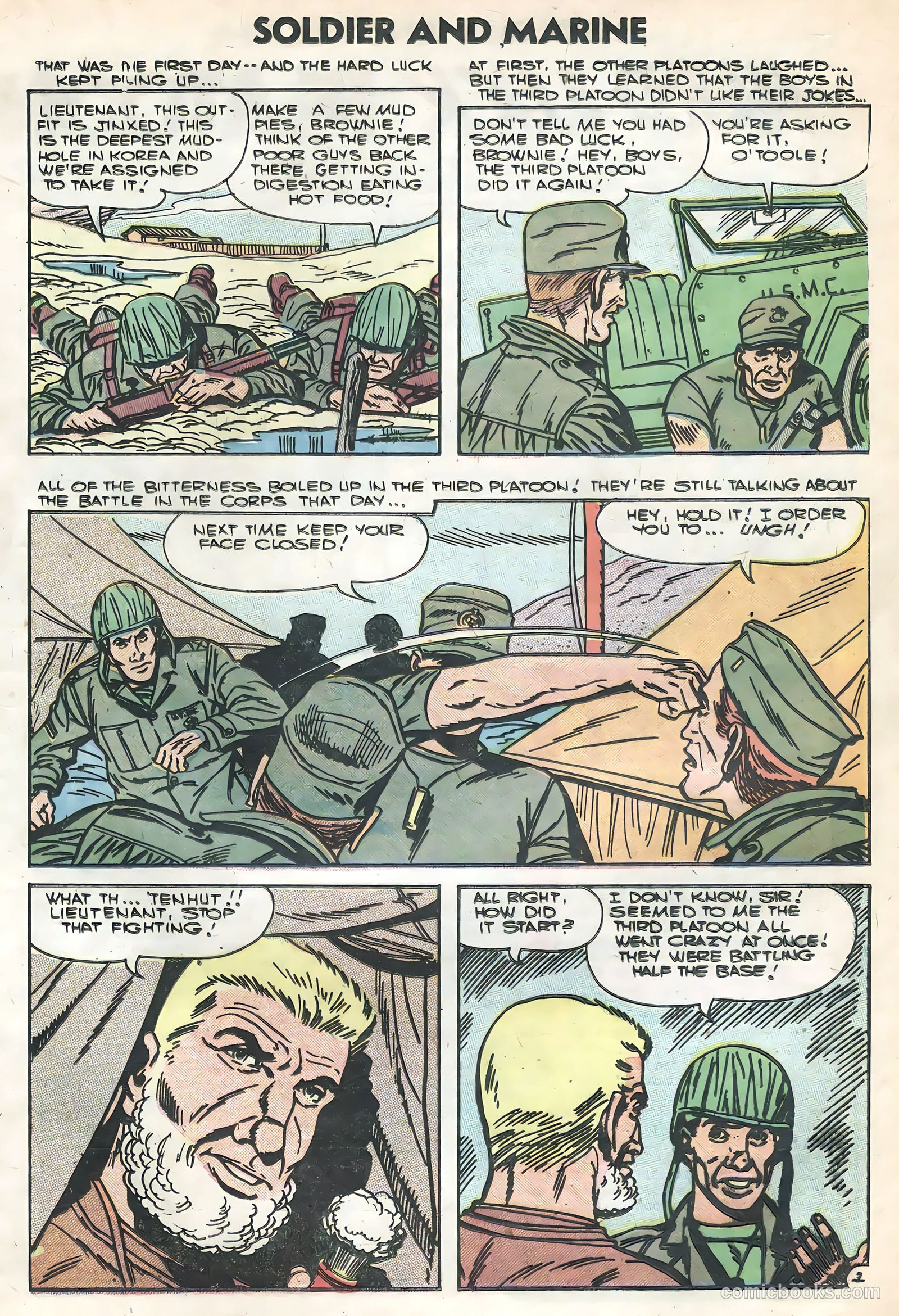 Soldier and Marine Comics #16 (1954) — page 21 of 36