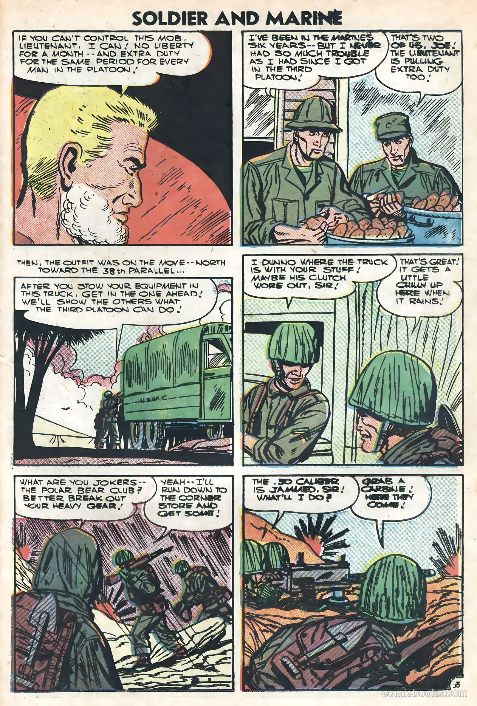Soldier and Marine Comics #16 (1954) — page 23 of 36