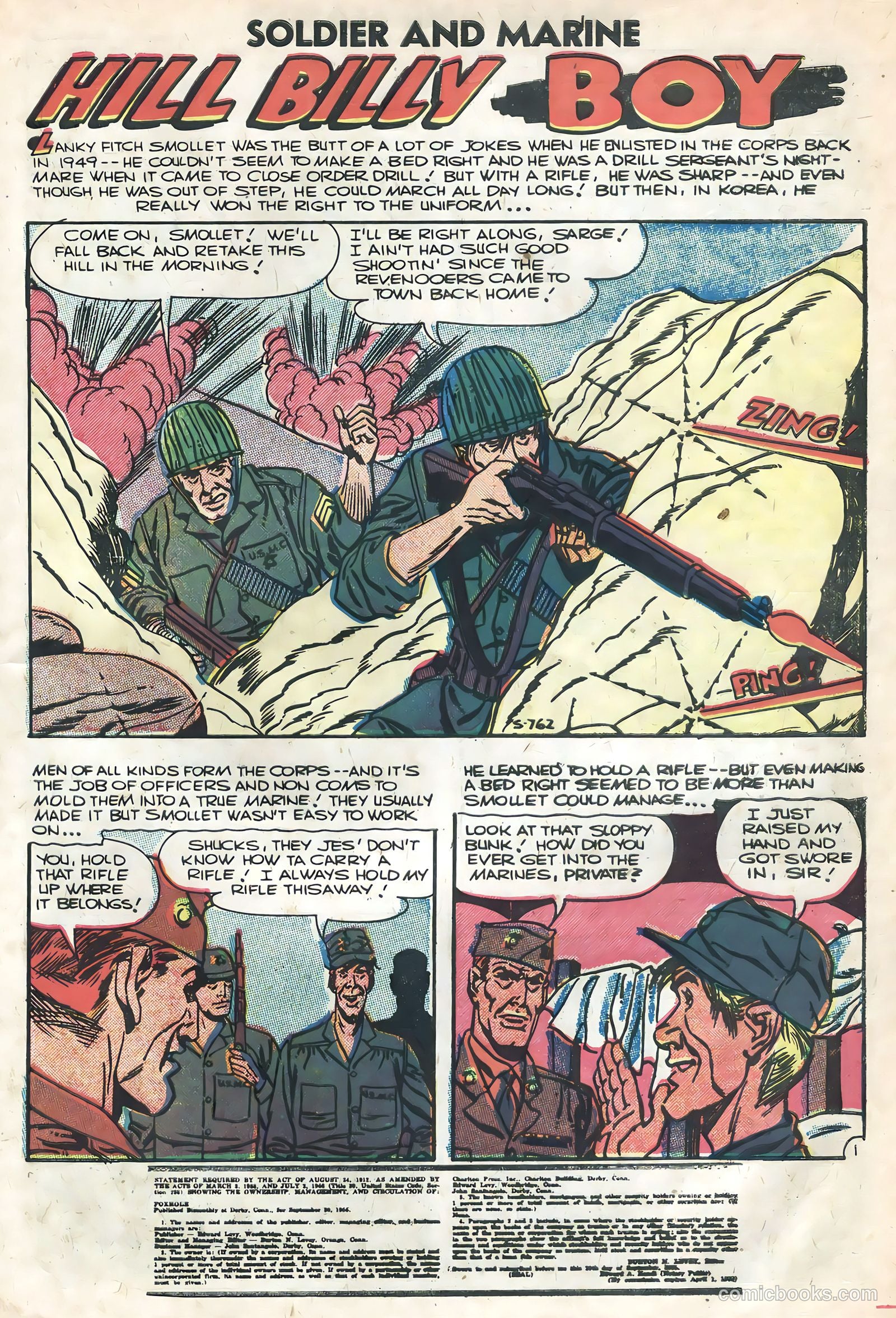 Soldier and Marine Comics #16 (1954) — page 27 of 36