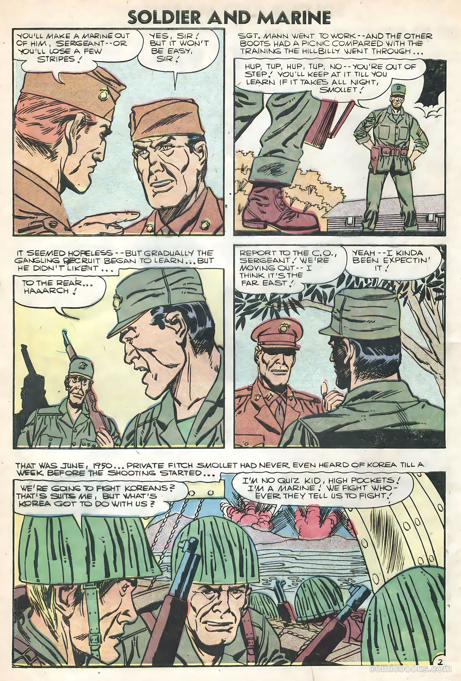 Soldier and Marine Comics #16 (1954) — page 28 of 36