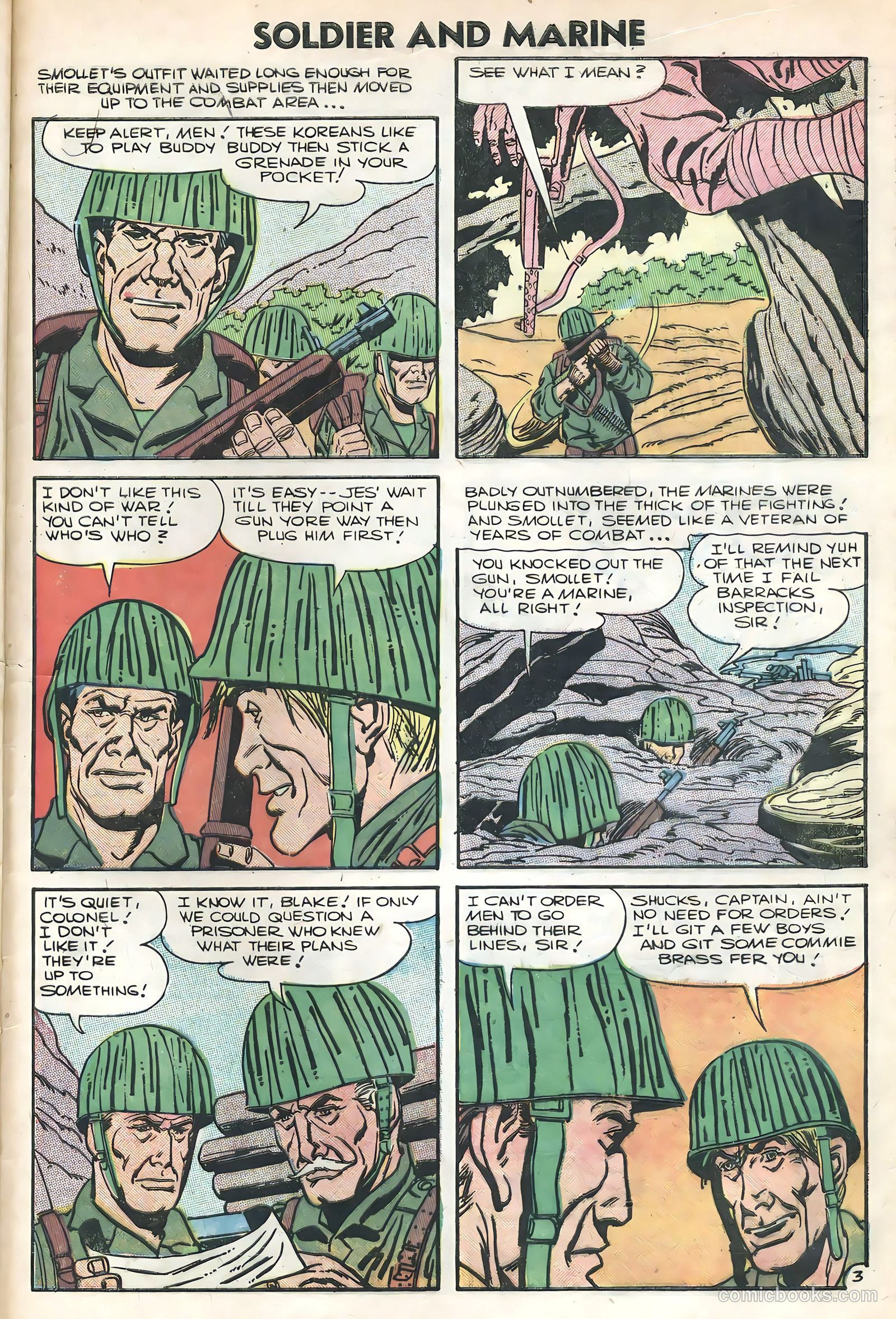 Soldier and Marine Comics #16 (1954) — page 29 of 36