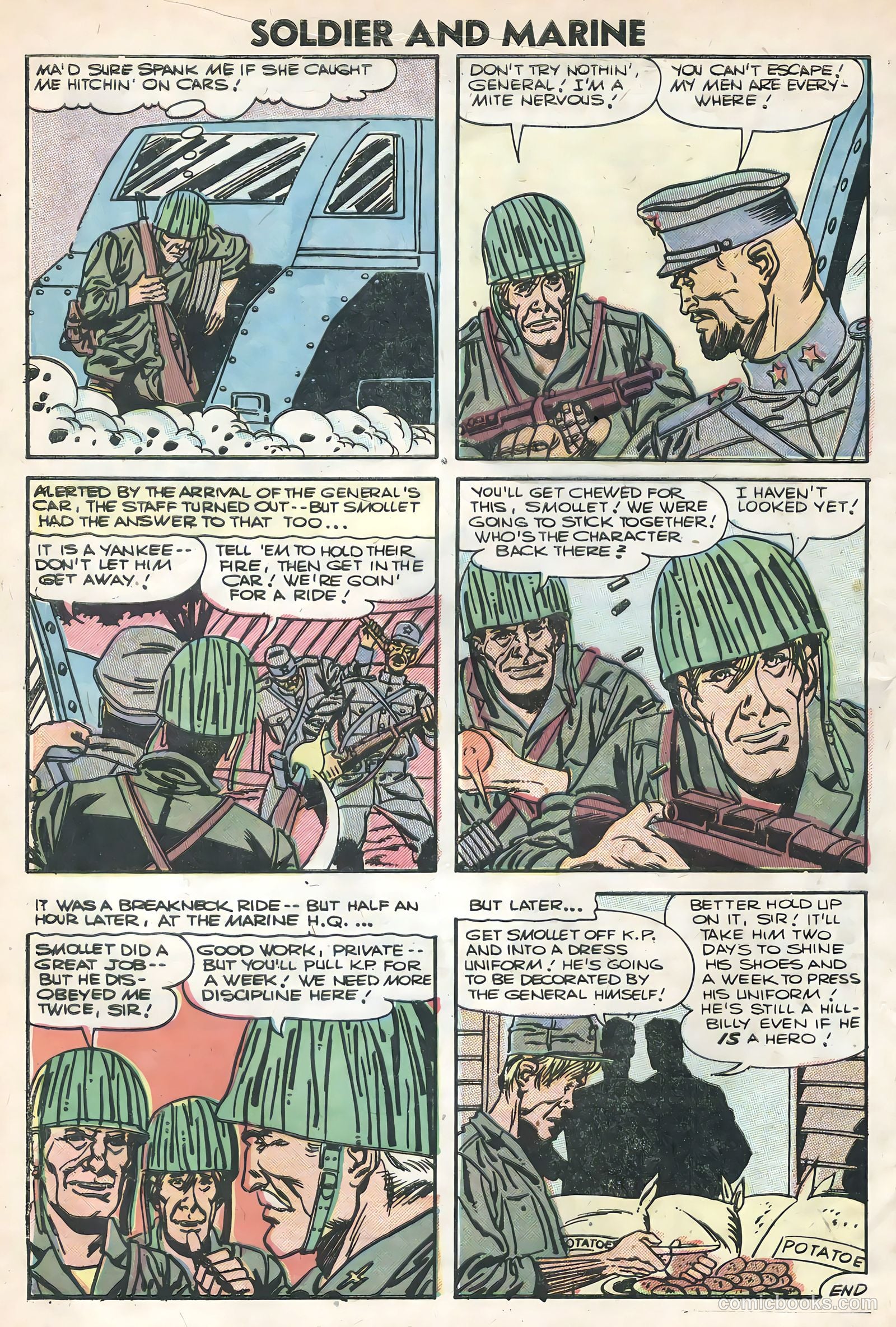 Soldier and Marine Comics #16 (1954) — page 32 of 36