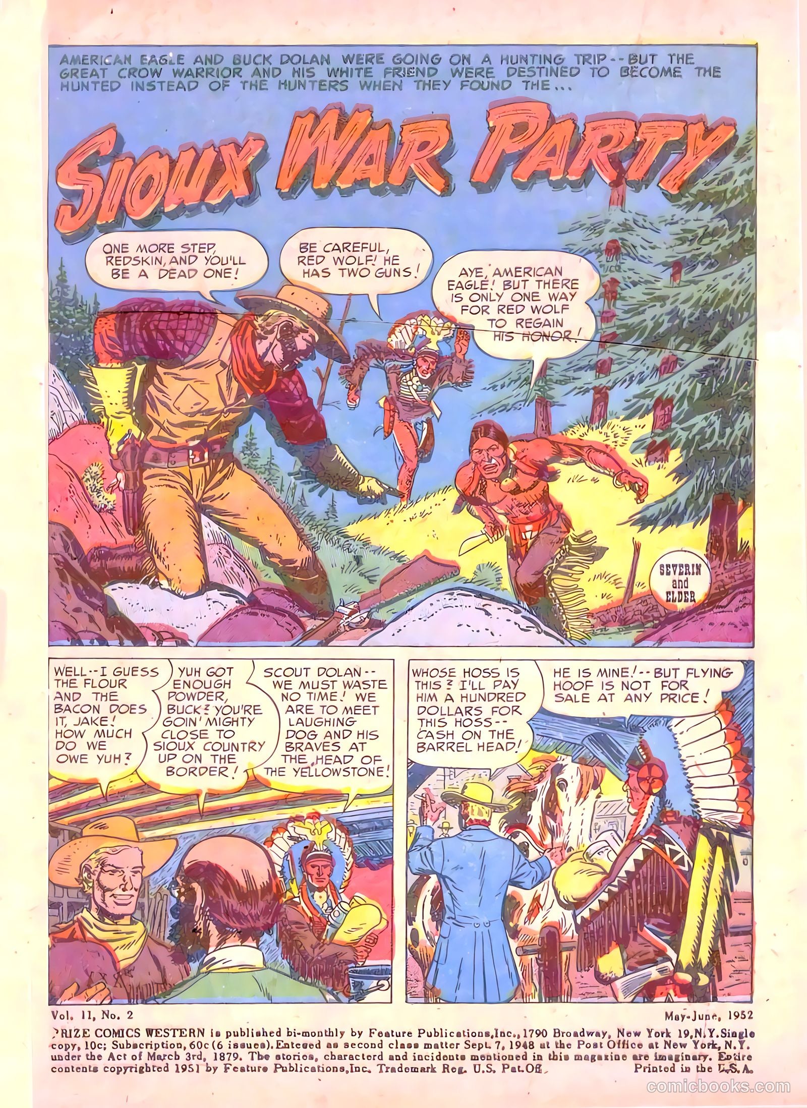 Prize Comics Western #93 (1950) — page 3 of 44