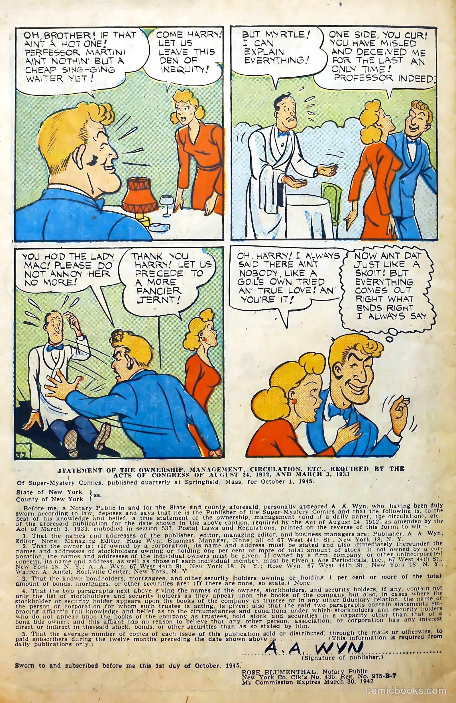 Super-Mystery Comics v5 #4 — page 34 of 36