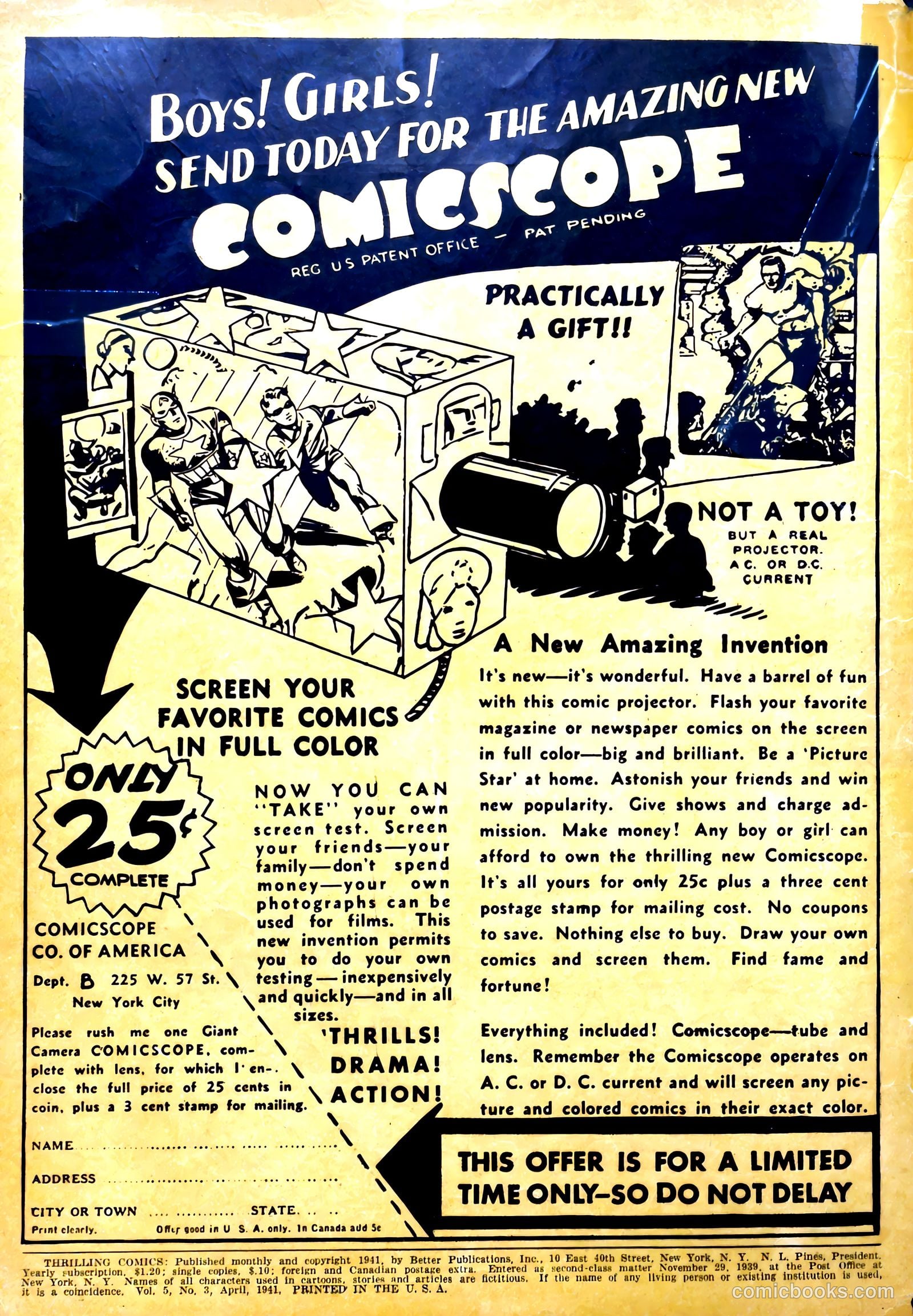 Thrilling Comics #15 (1940) — page 2 of 68