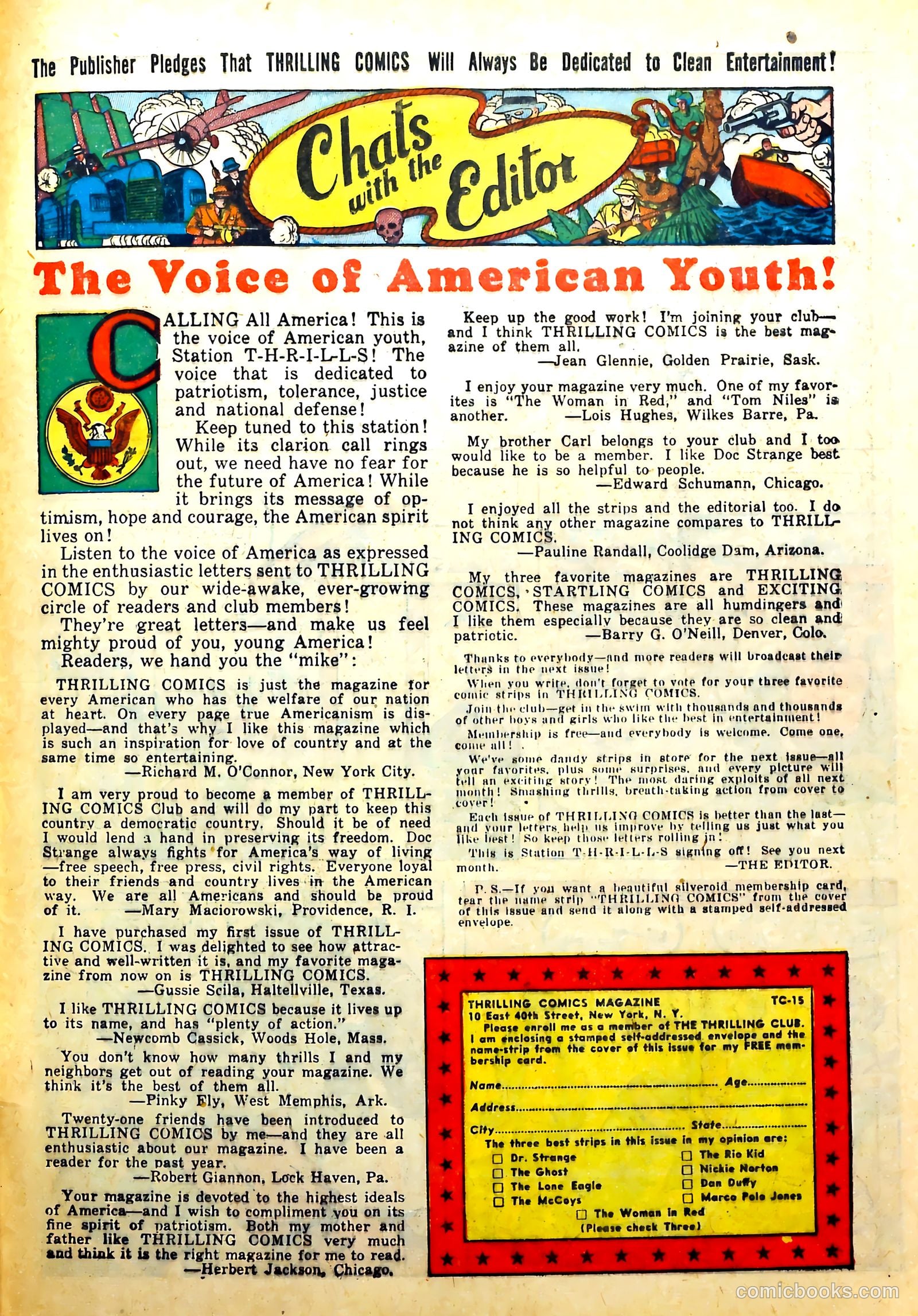 Thrilling Comics #15 (1940) — page 57 of 68