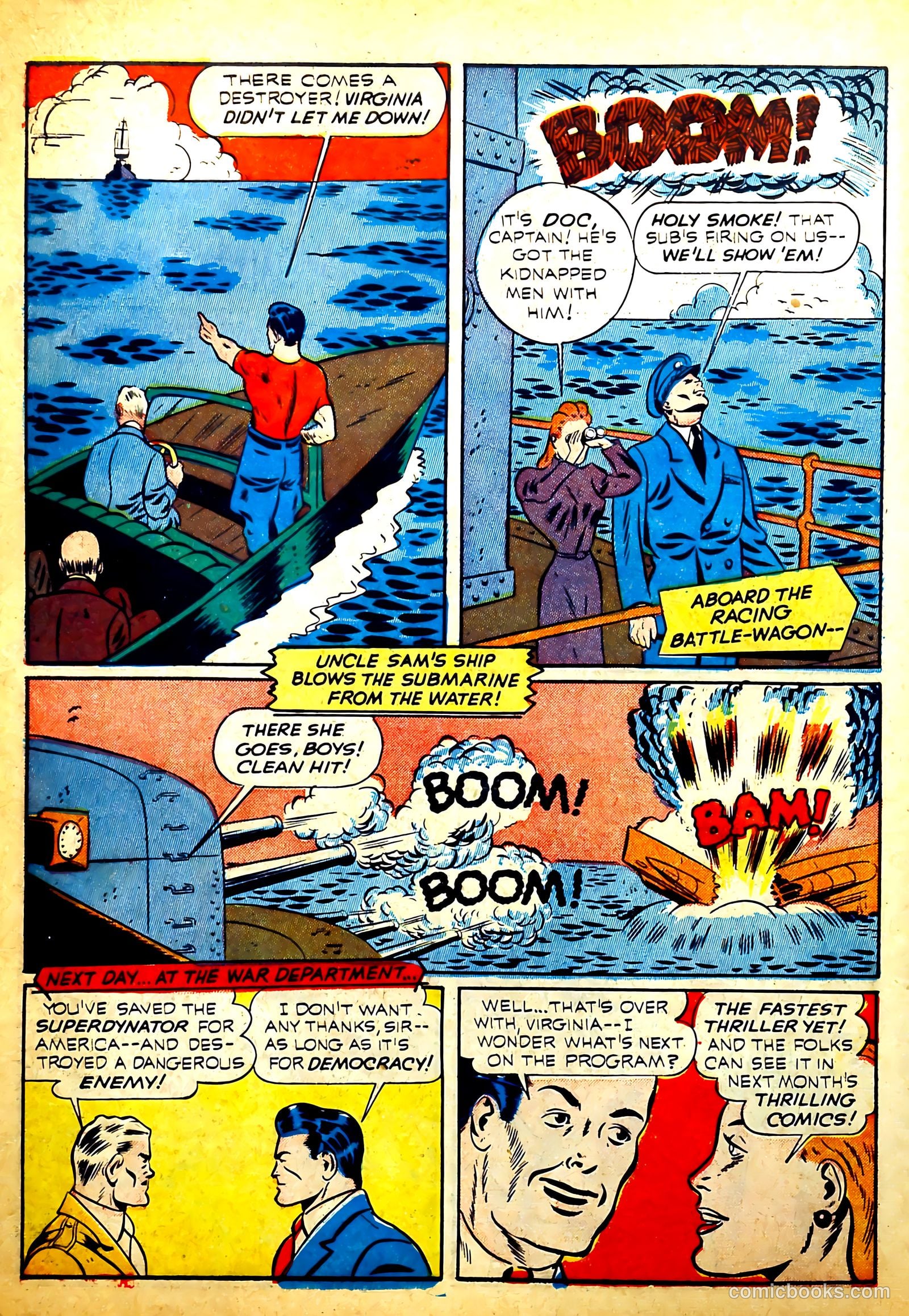 Thrilling Comics #19 (1940) — page 16 of 68