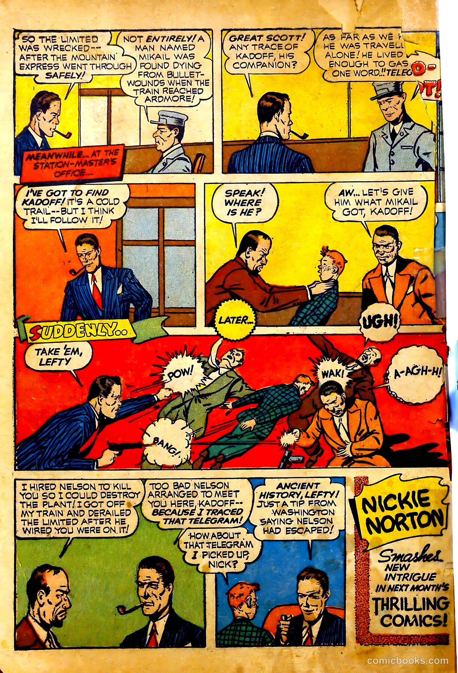 Thrilling Comics #23 (1940) — page 64 of 68