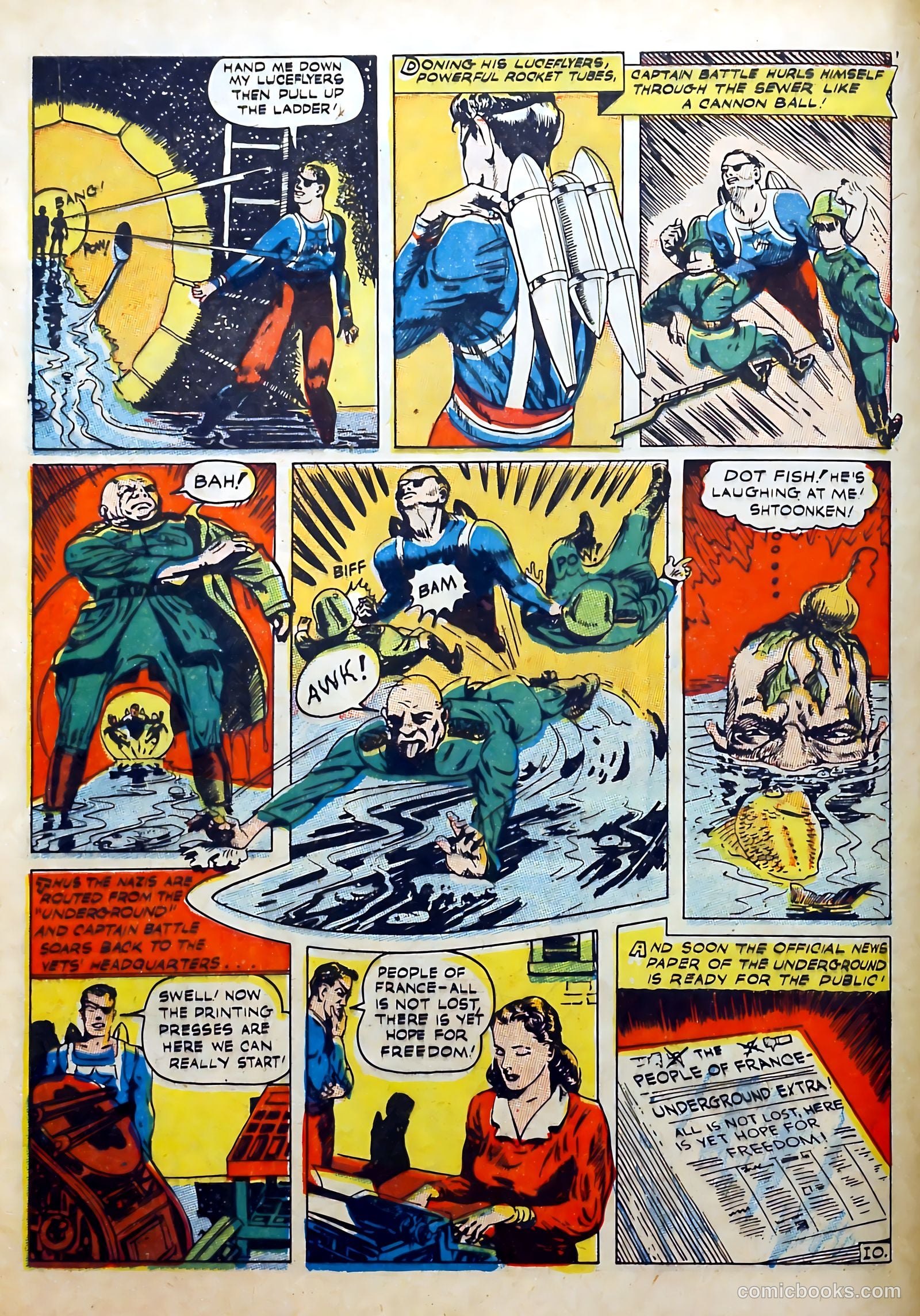 Captain Battle Comics #5 (1942) — page 12 of 68