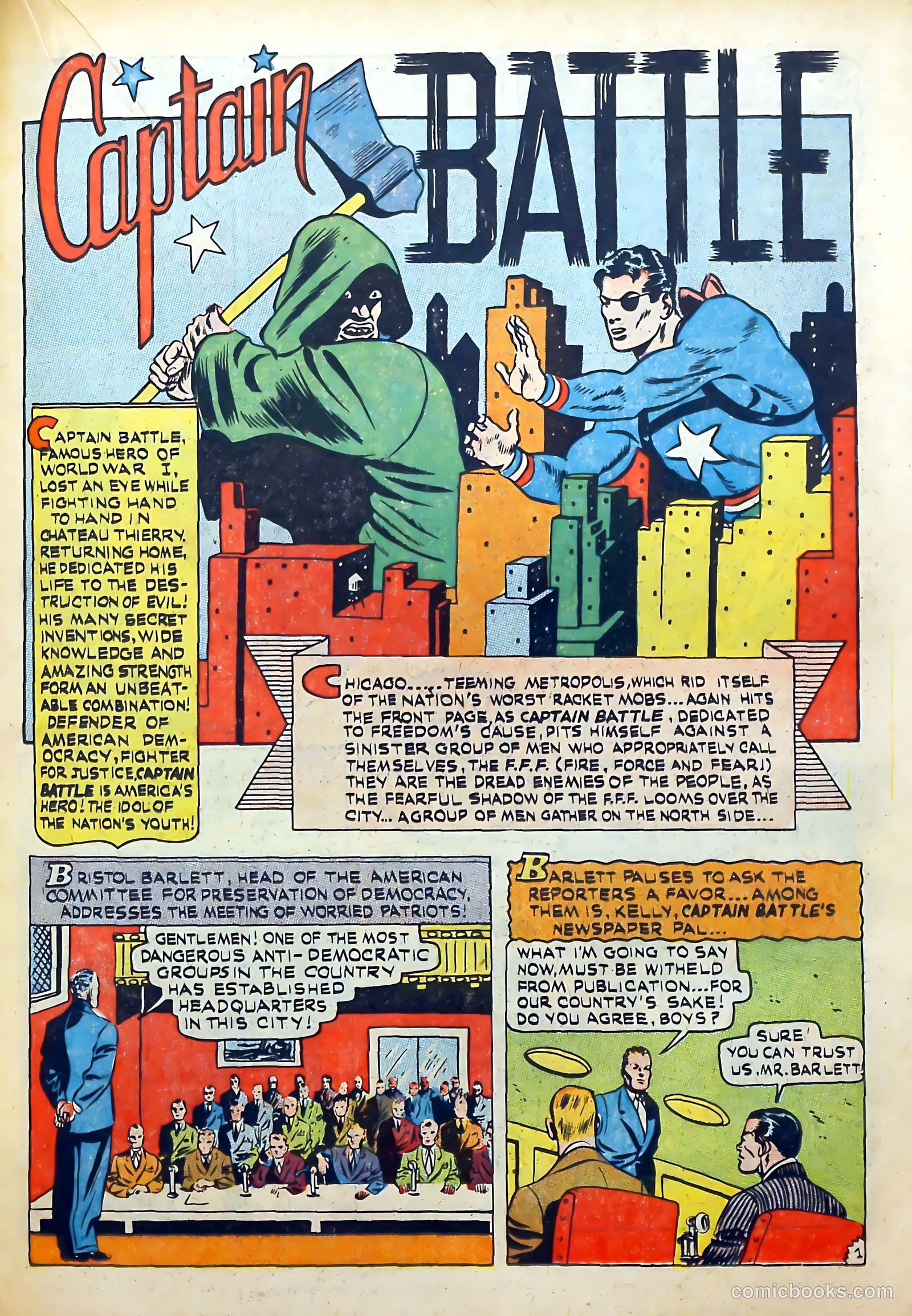 Captain Battle Comics #5 (1942) — page 35 of 68