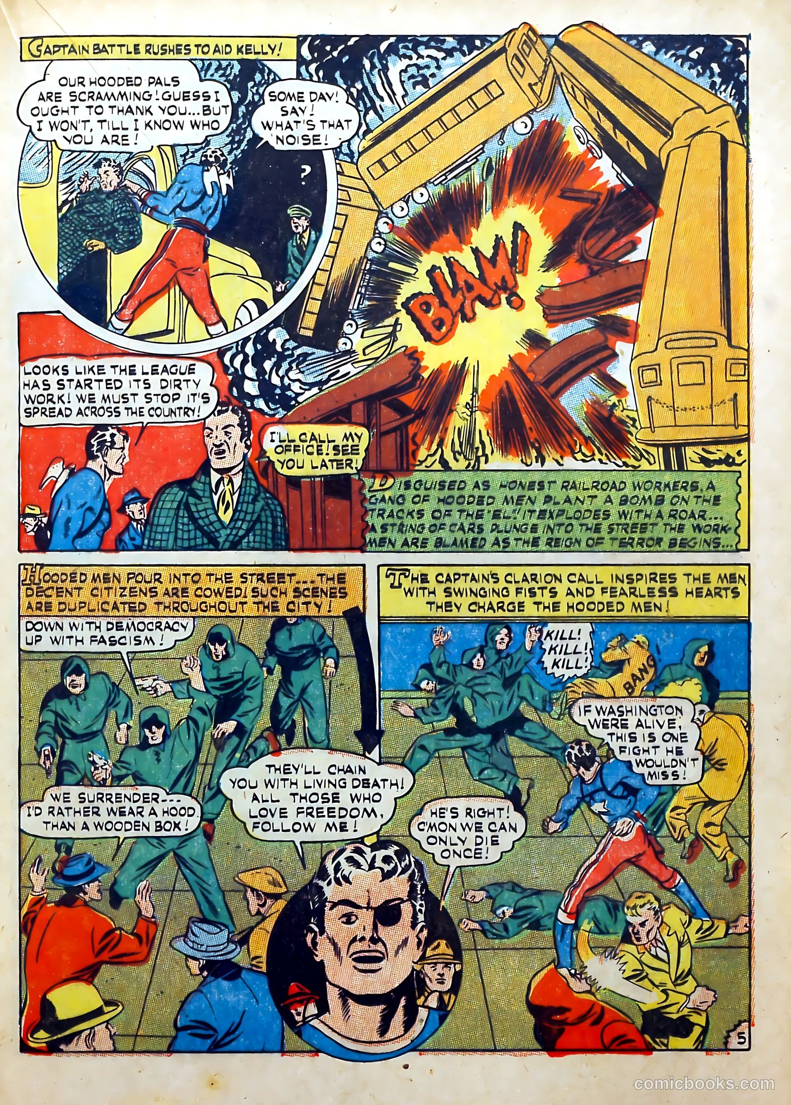 Captain Battle Comics #5 (1942) — page 39 of 68