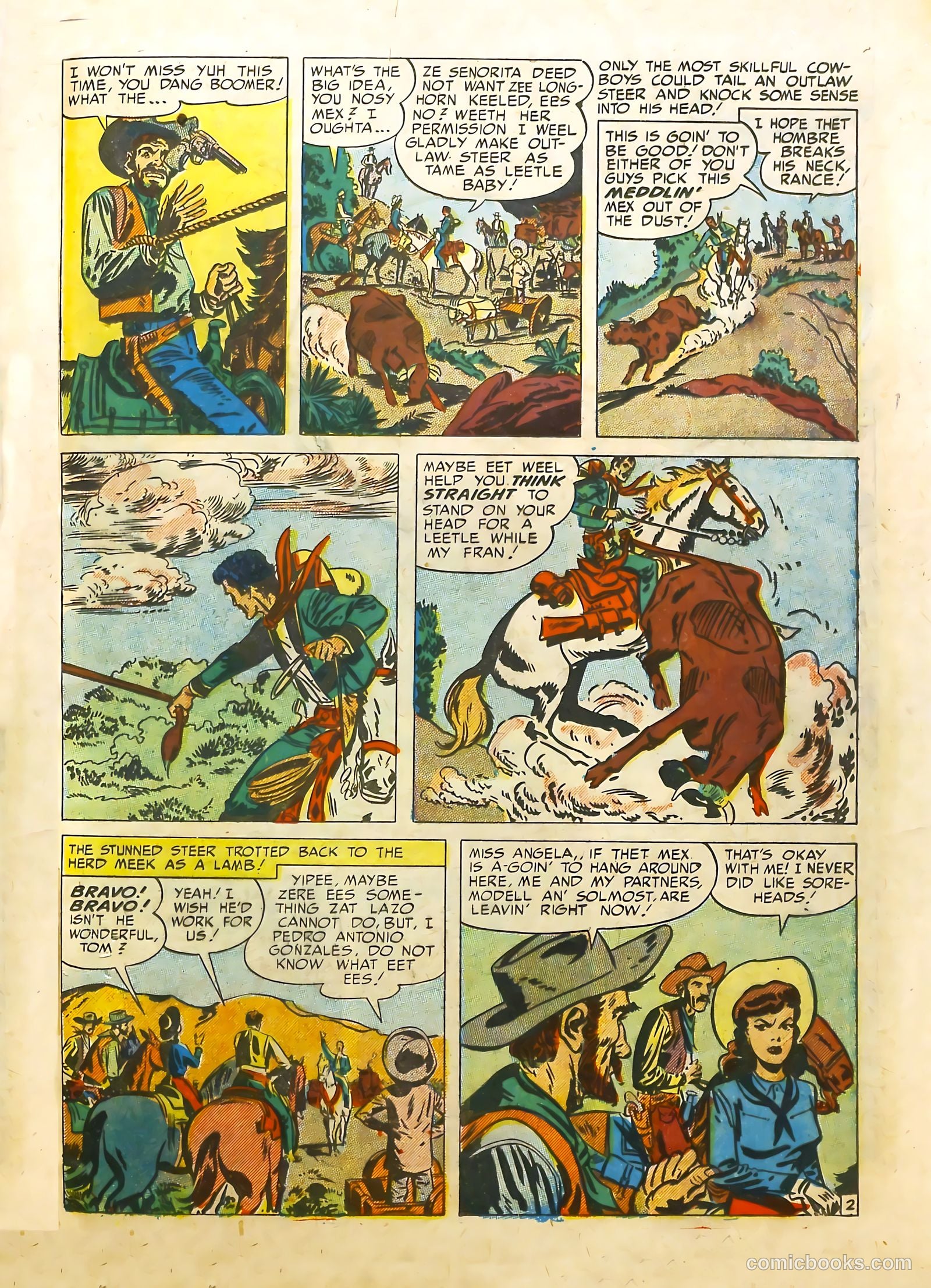 Prize Comics Western #91 (1950) — page 23 of 42