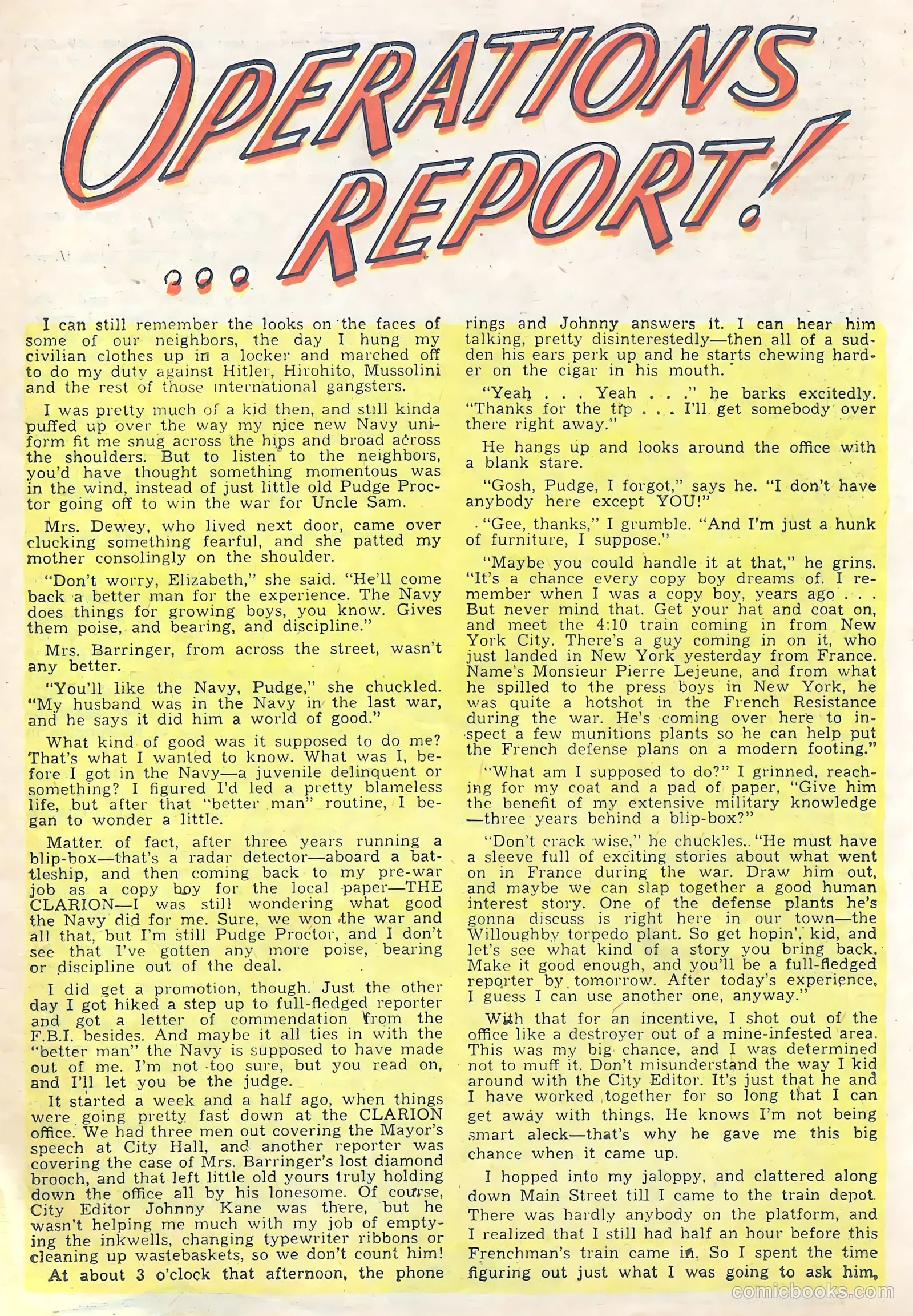 G. I. in Battle #1 (1957) — page 19 of 36