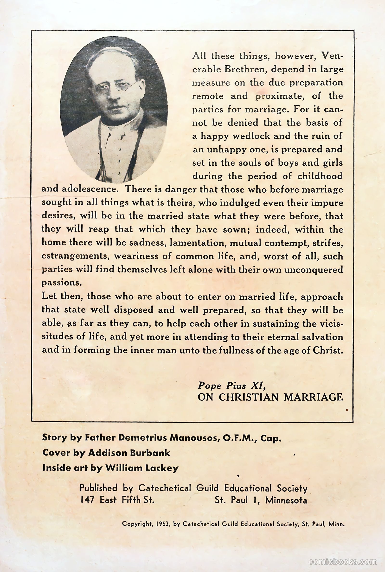 The Great Sacrament #nn (1953) — page 2 of 35