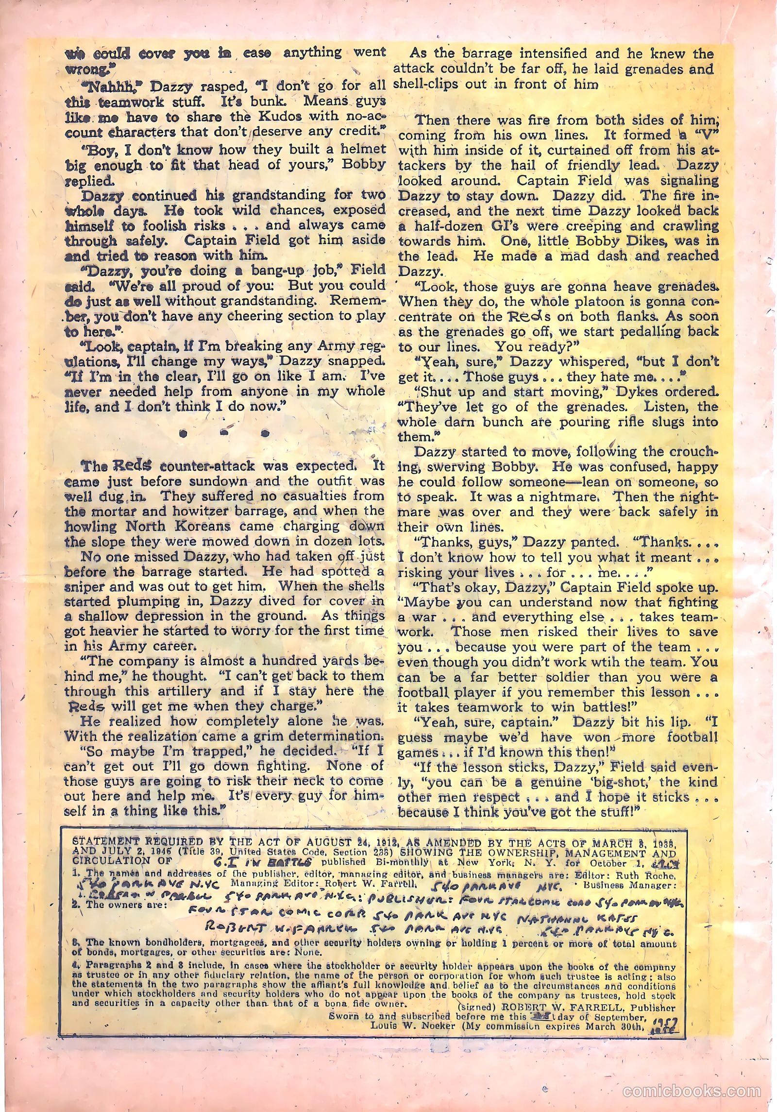 G. I. in Battle #6 (1957) — page 24 of 37