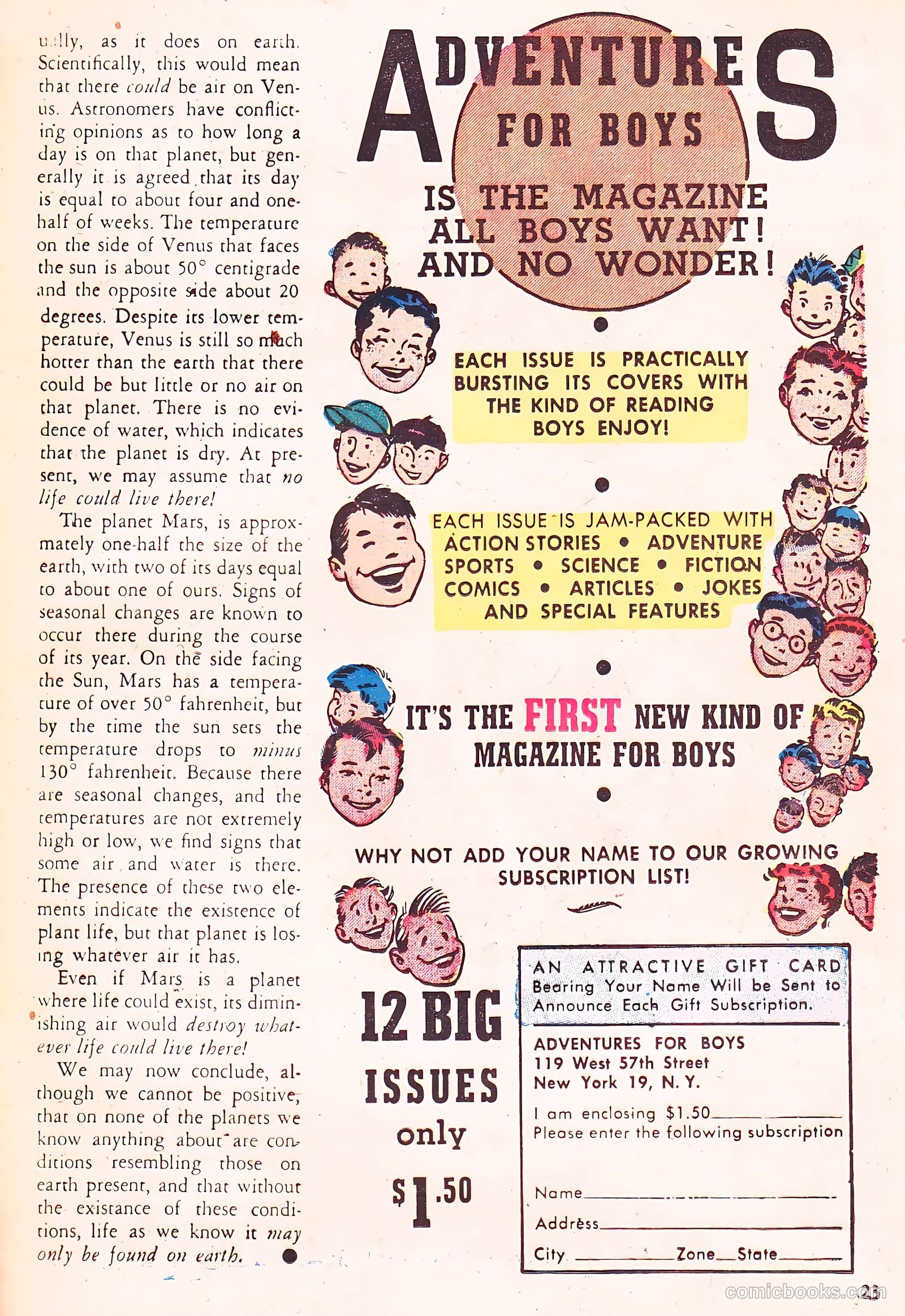 Adventures for Boys #1 (1954) — page 23 of 36