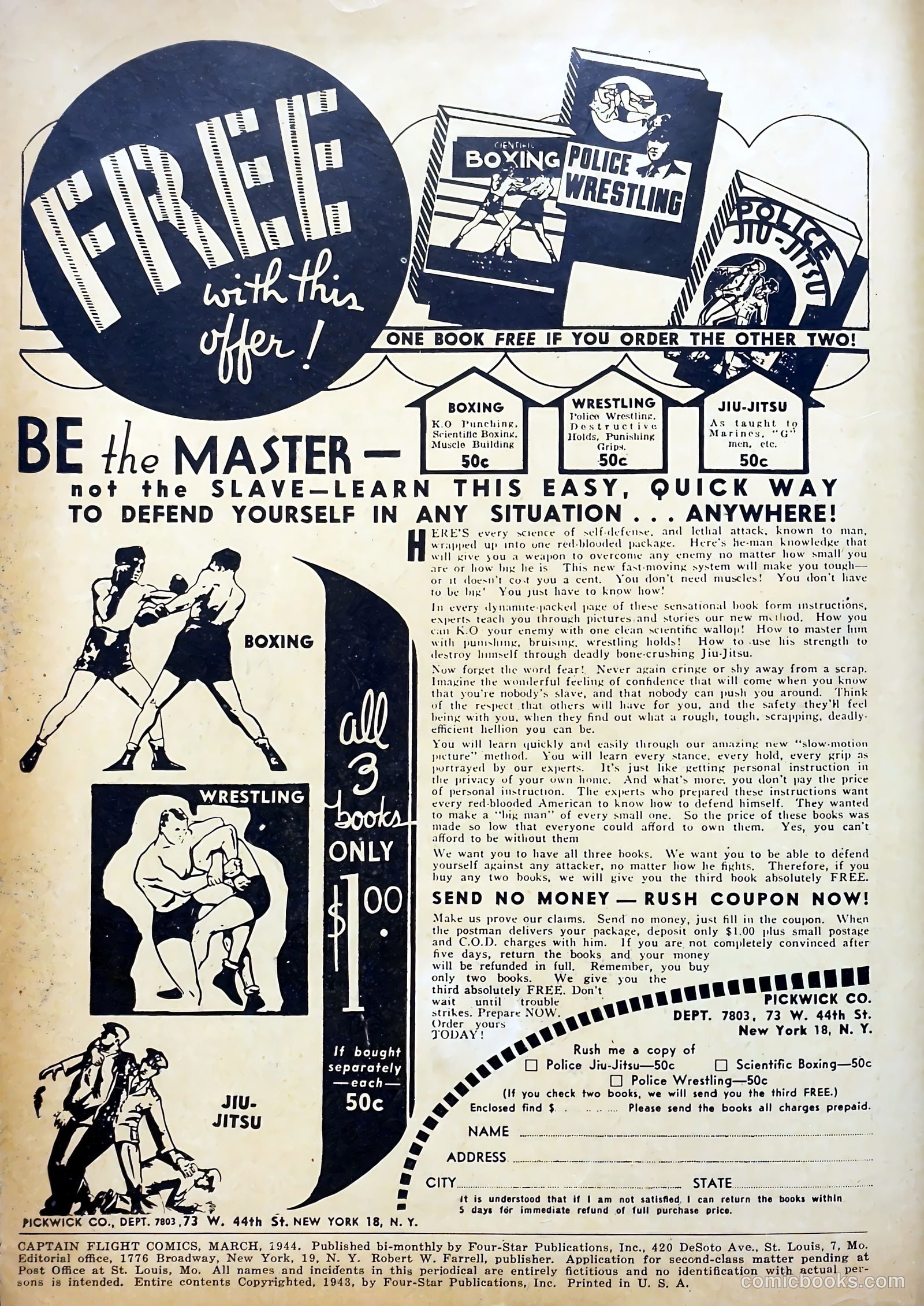 Captain Flight Comics #1 (1944) — page 2 of 60