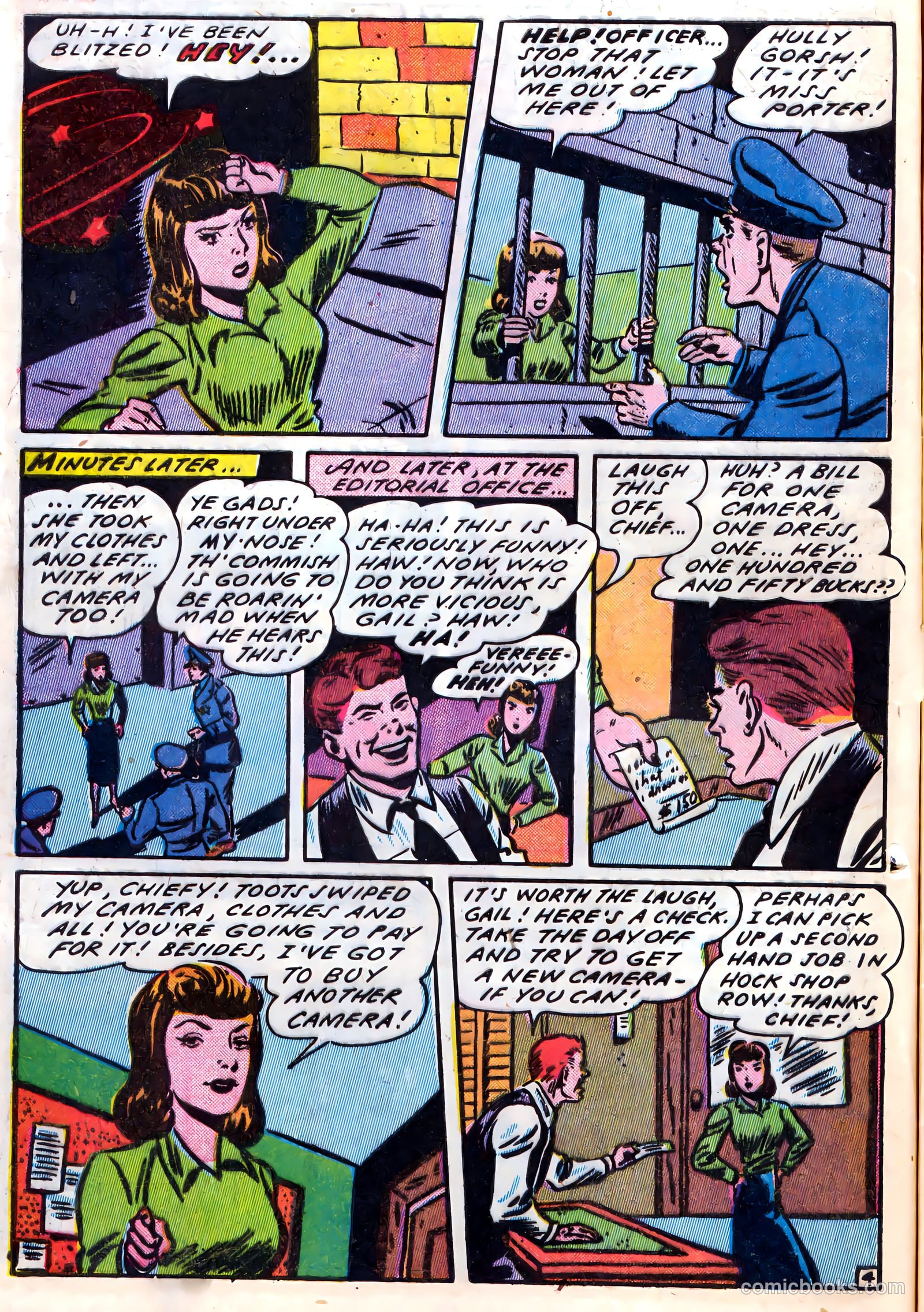 Blue Circle Comics #4 (1944) — page 14 of 52