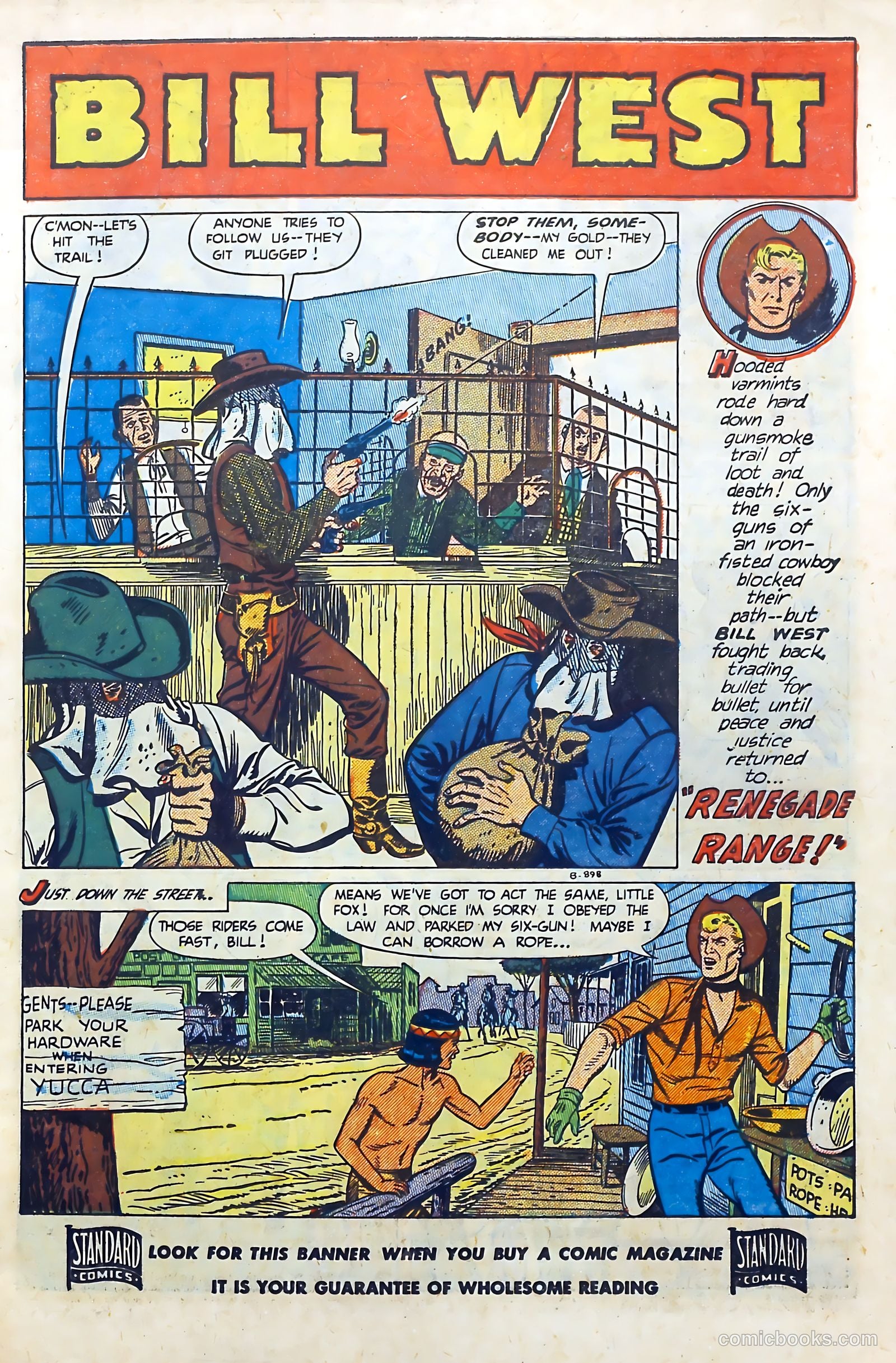 Billy West #10 (1949) — page 3 of 36
