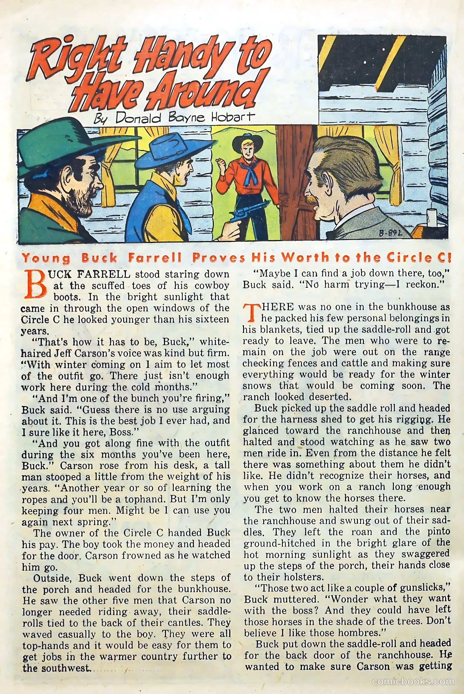 Billy West #10 (1949) — page 20 of 36