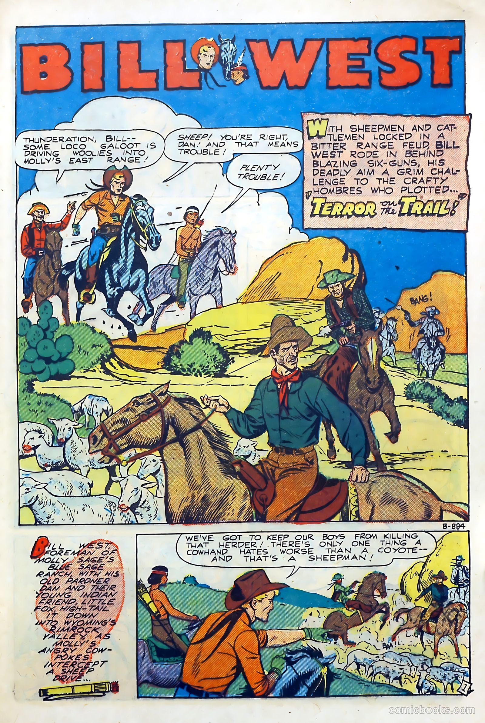 Billy West #10 (1949) — page 25 of 36